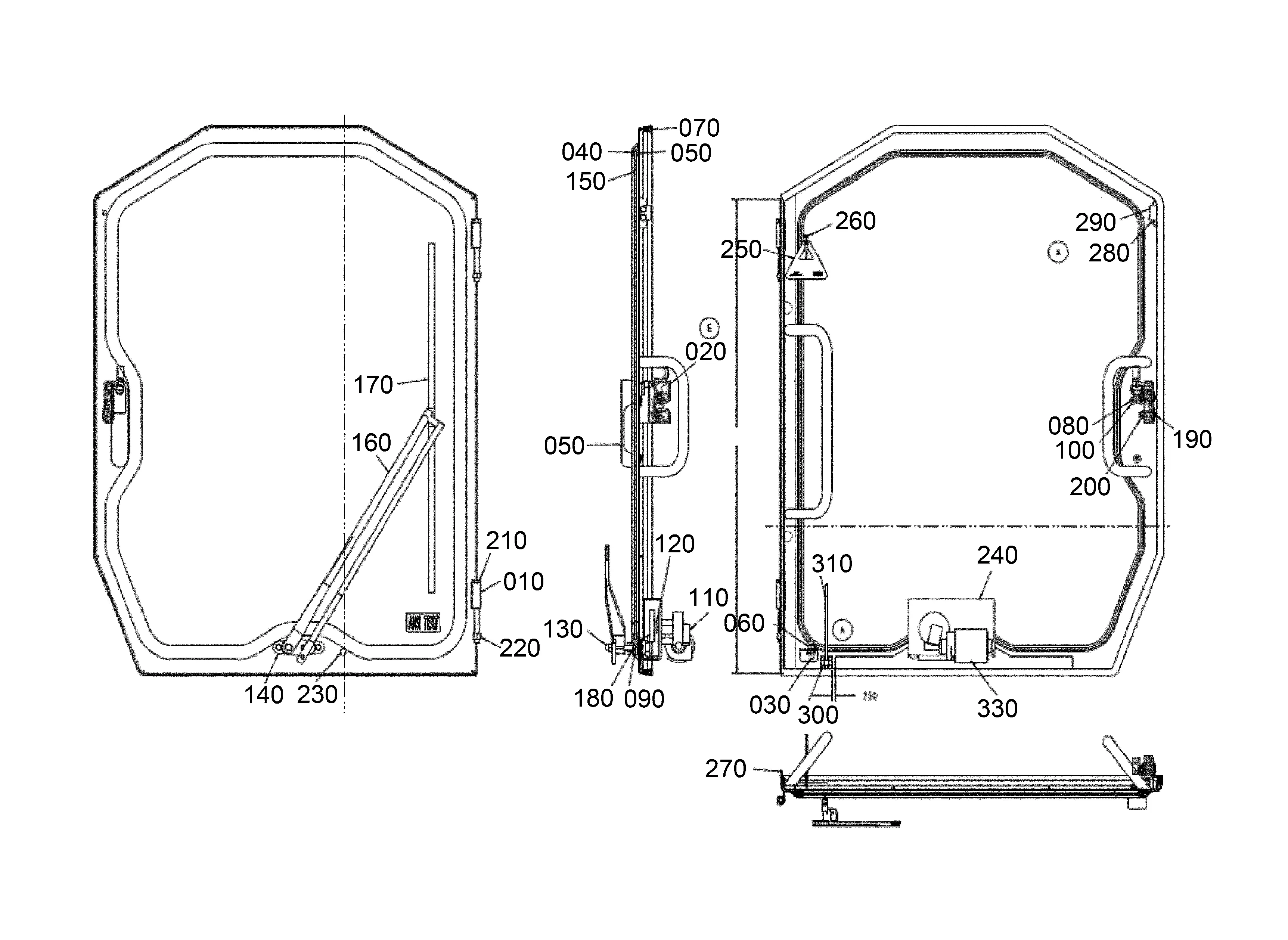 sakページ Kubota S6681 FRT DOOR KIT W/ WIPER (FRT DOOR KIT W/WIPER FOR SVL75