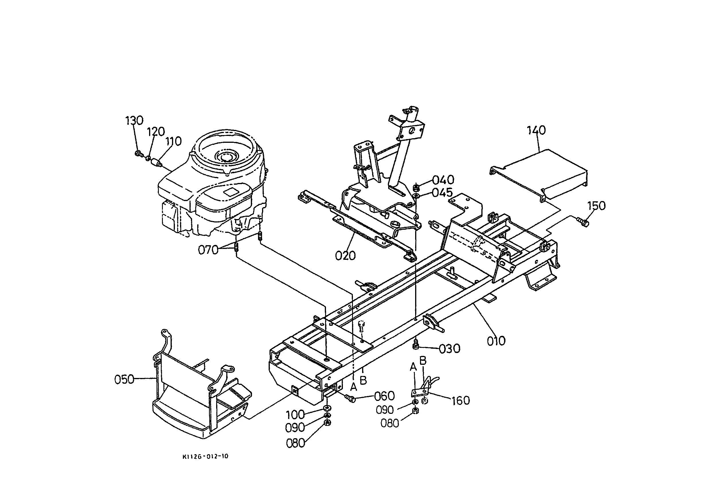 Kubota T1560 Parts Diagrams