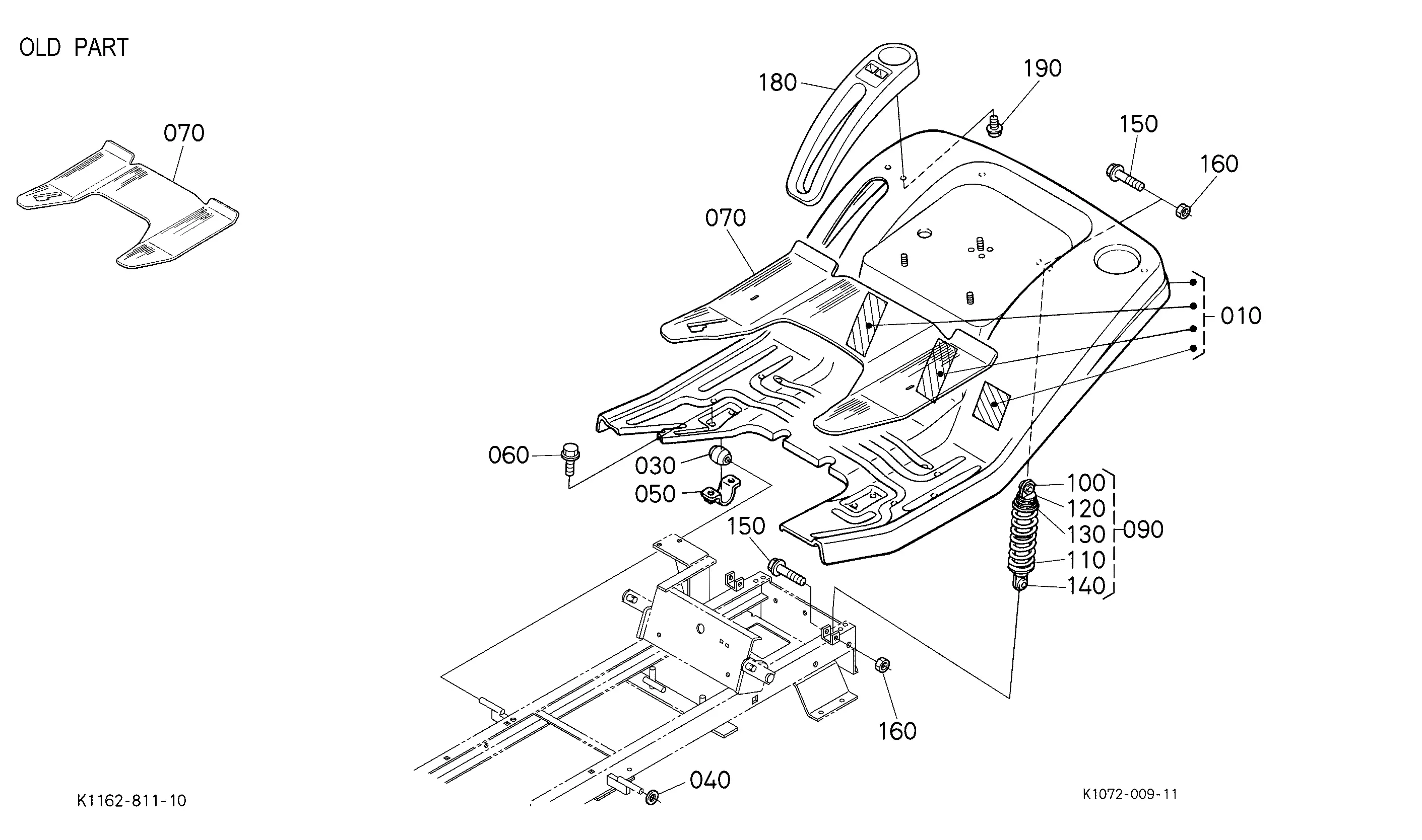 Kubota T1870A(S.NO.20001-) (2004-2007) Parts Diagrams