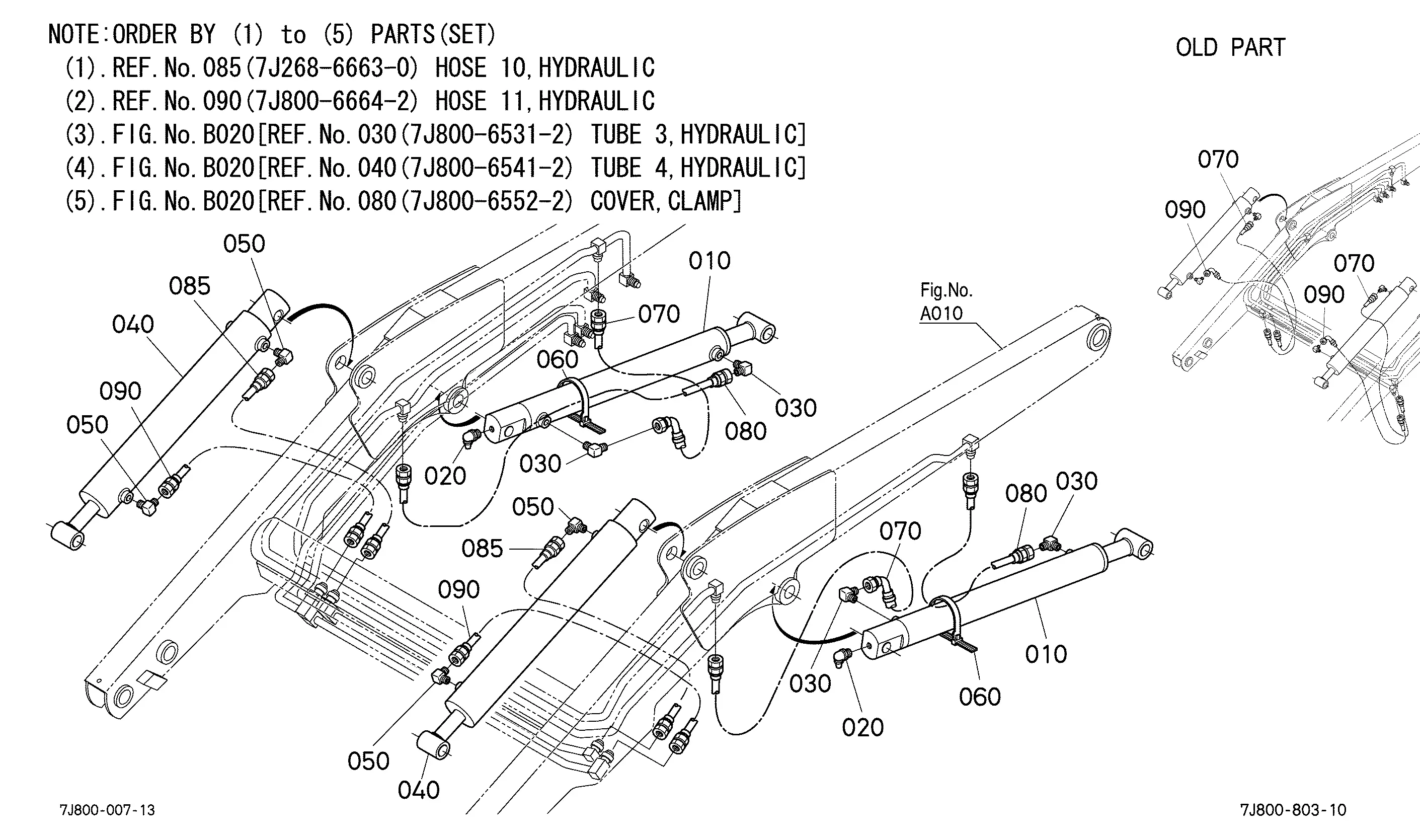 #ÖHananail パーツ一覧 Kubota TL1000 (FRONT LOADER  L39) Parts Diagrams