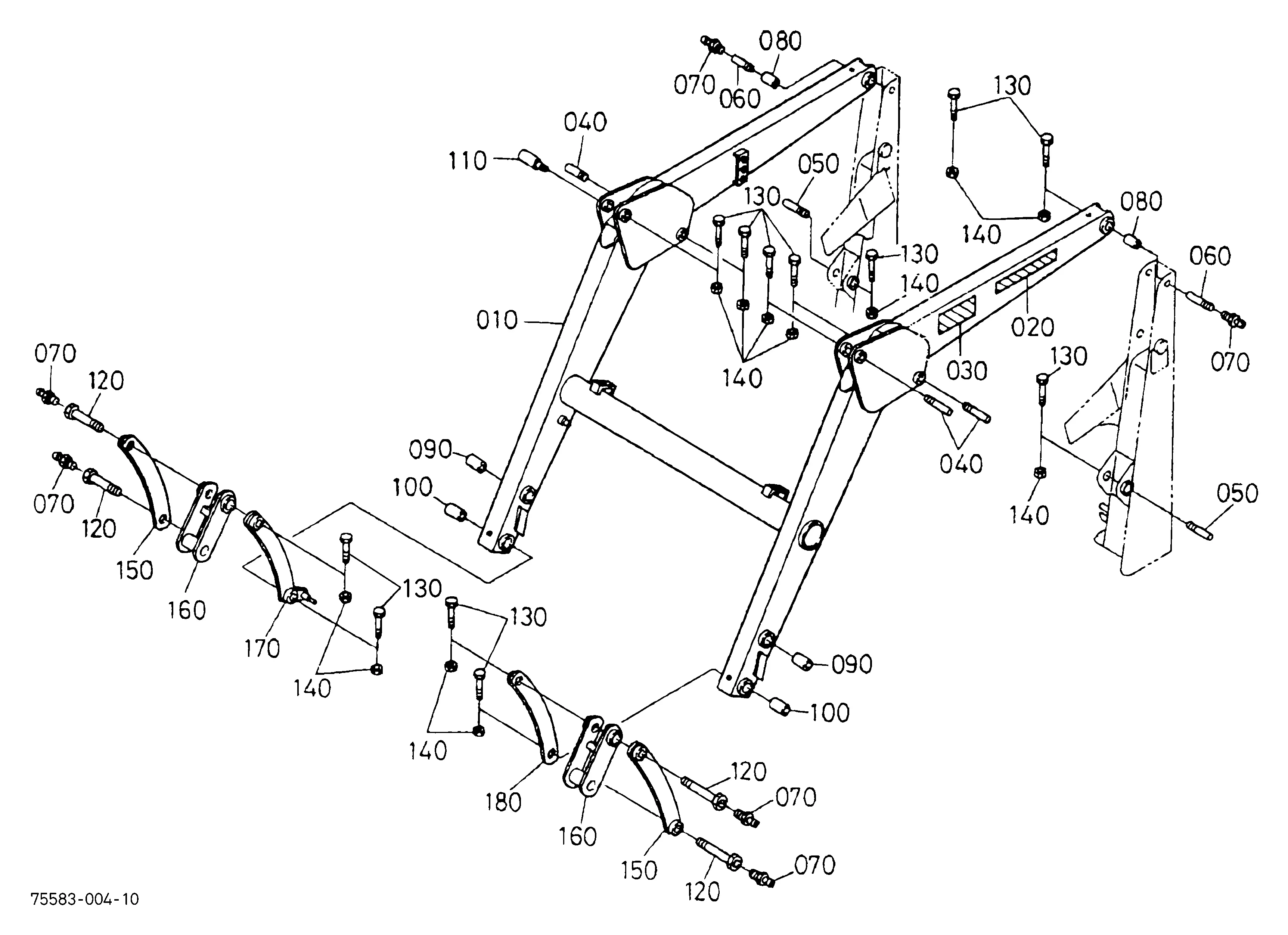 Kubota TL421 (FRT. LDR W/SEAT FOR B21) Parts Diagrams