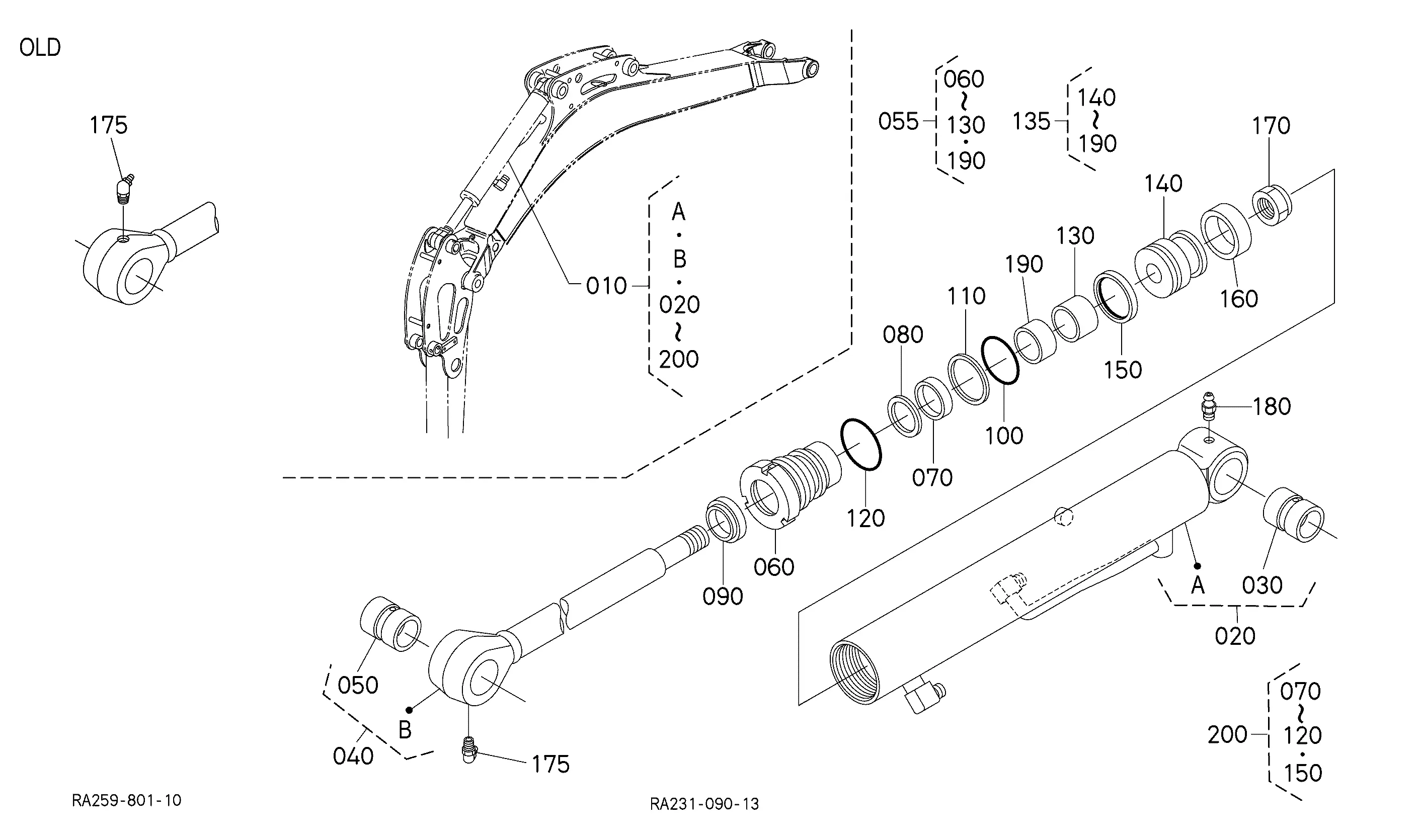 Kubota U17 Parts Diagrams