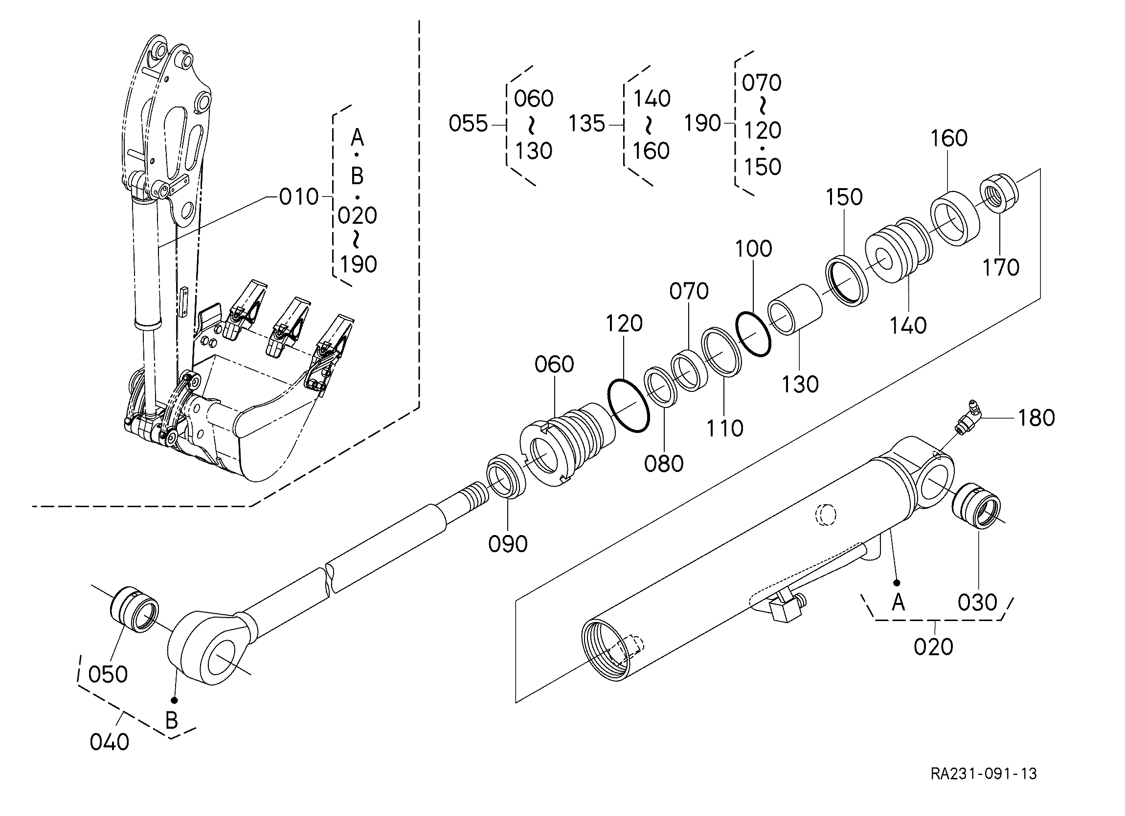 Kubota U17 Parts Diagrams