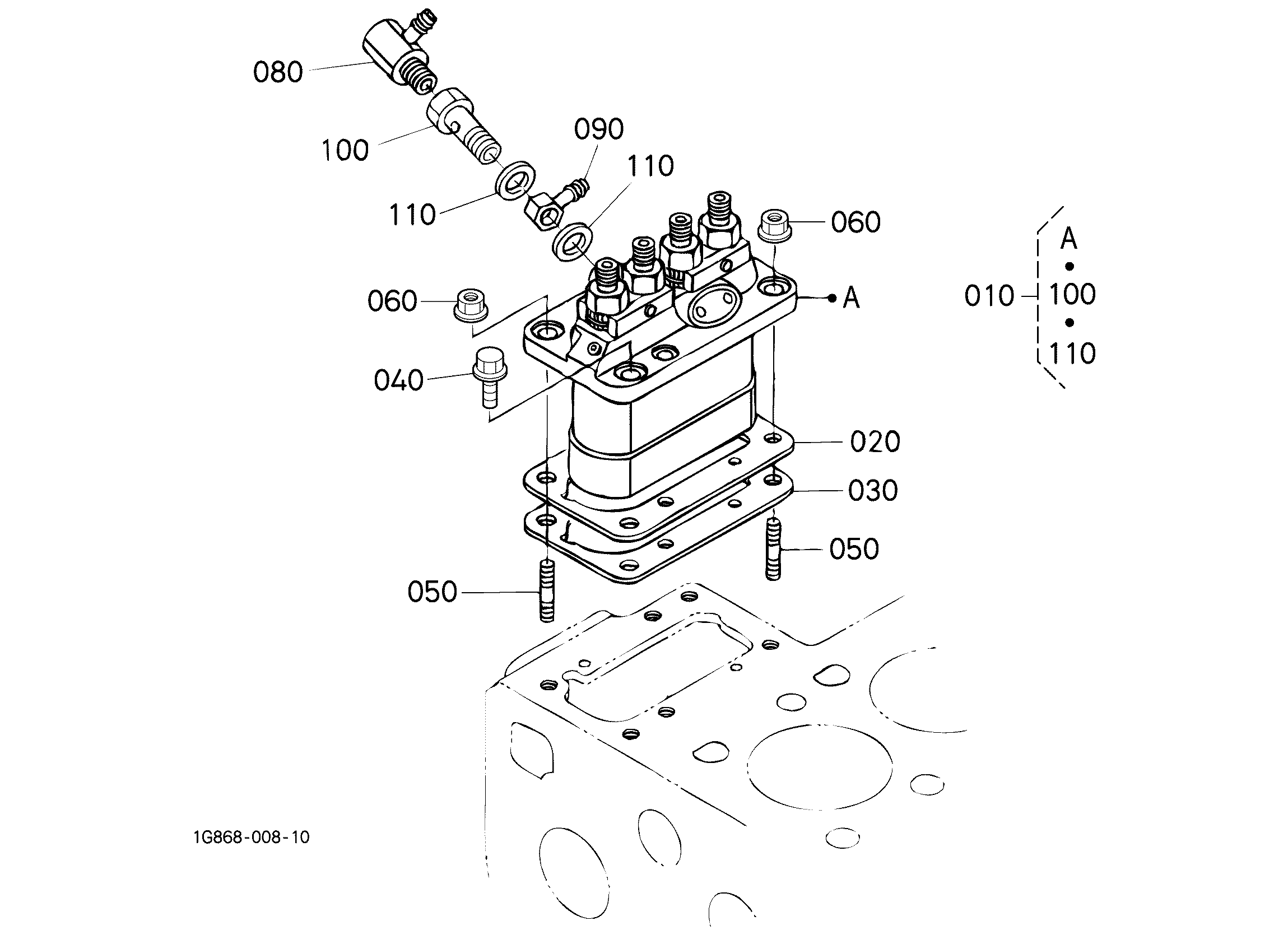 Kubota U45S (SN:30000-69999 / Super Series) Parts Diagrams