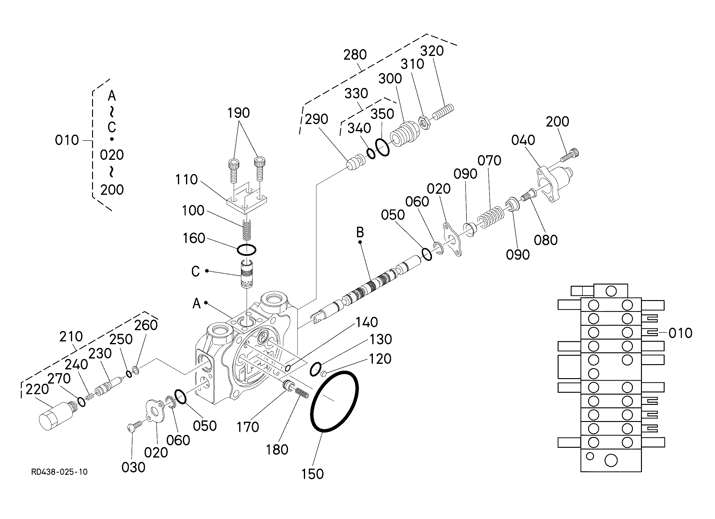 Kubota U45S (SN:30000-69999 / Super Series) Parts Diagrams