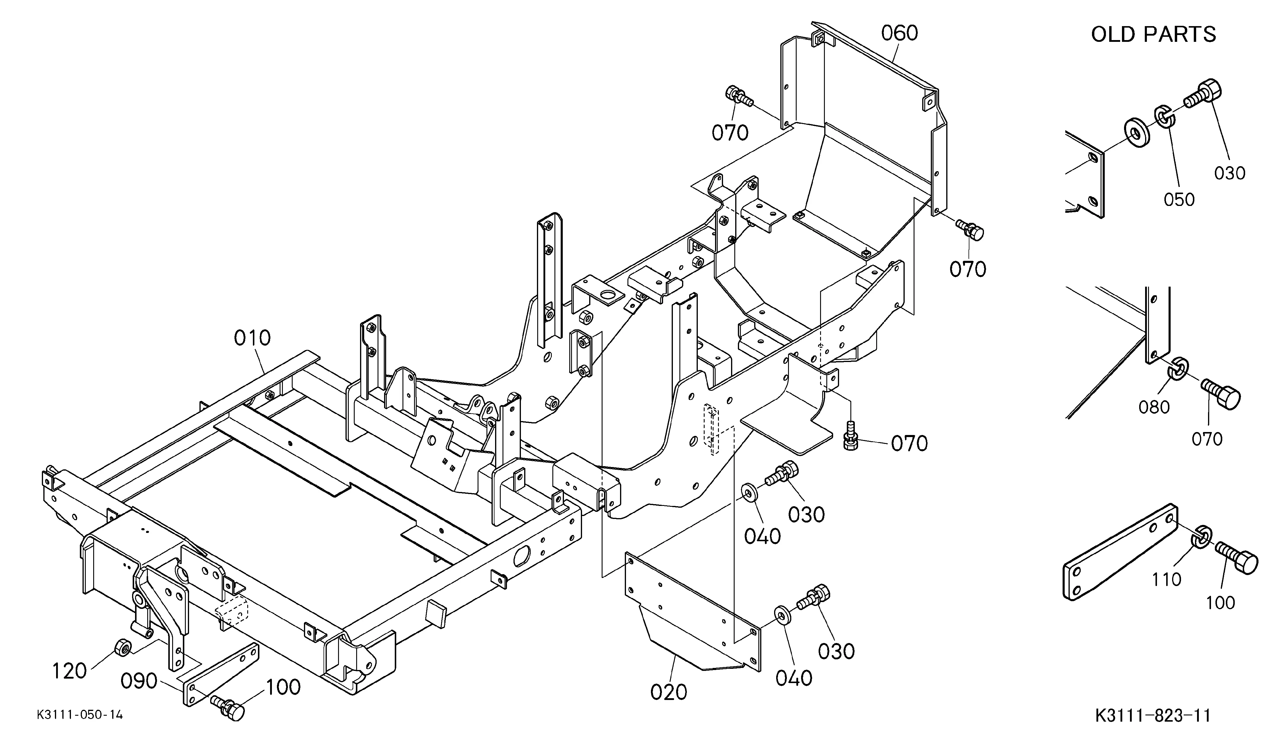 Kubota ZD21 (Without rops) Parts Diagrams