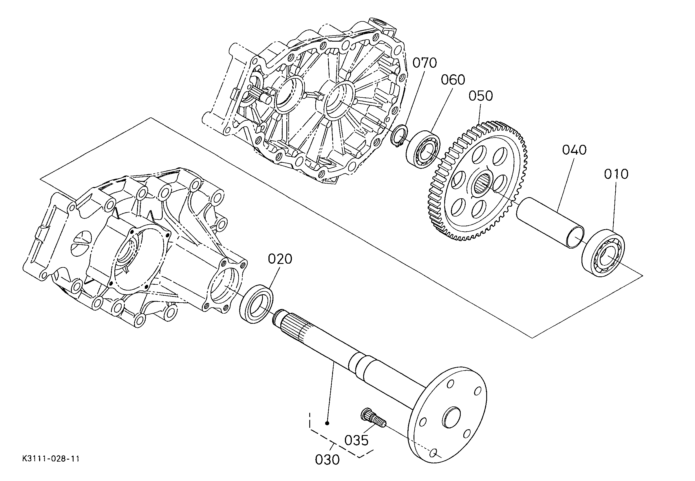 Kubota ZD28 (Without rops) Parts Diagrams