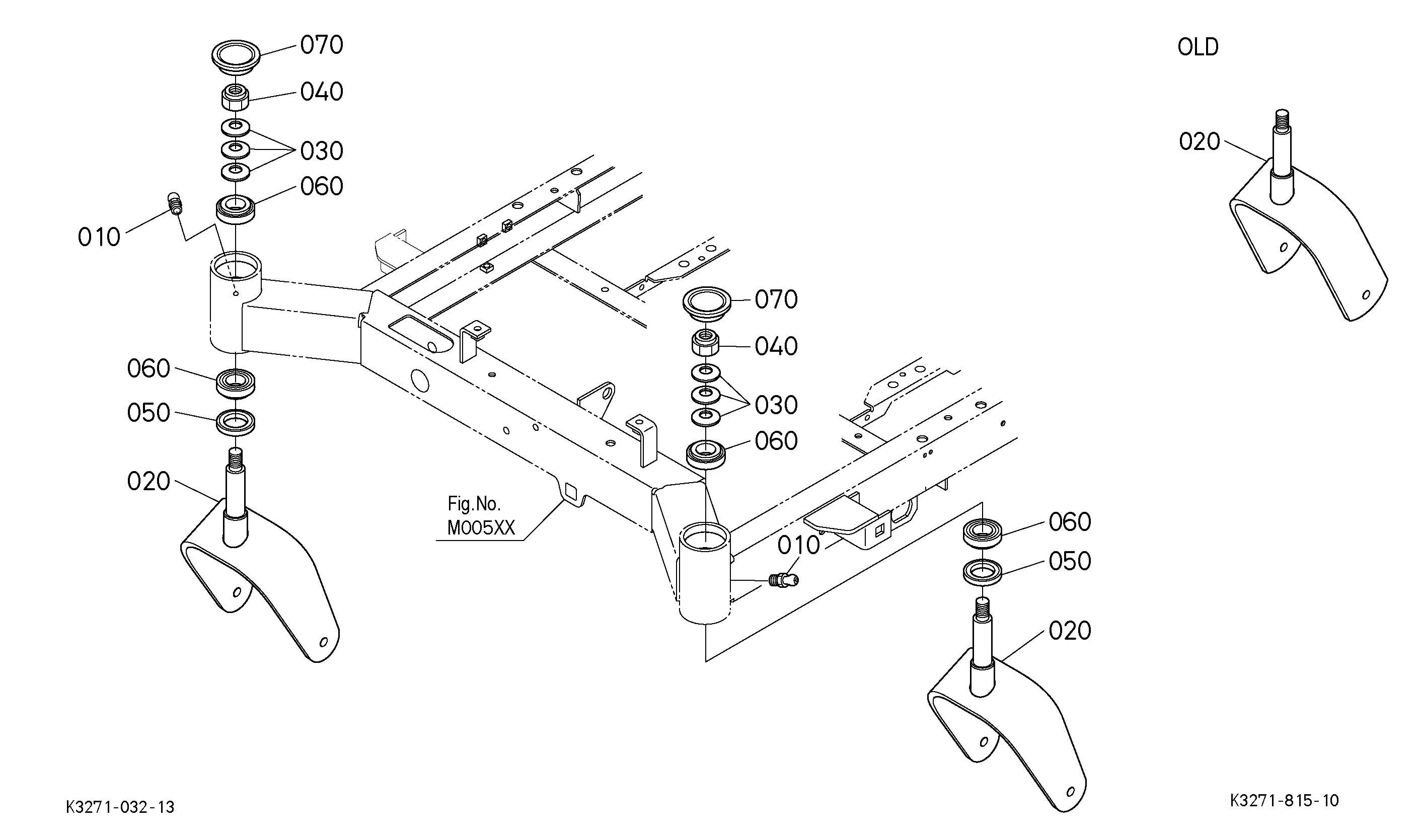 Kubota ZG222 (Commercial deck / -2010) Parts Diagrams