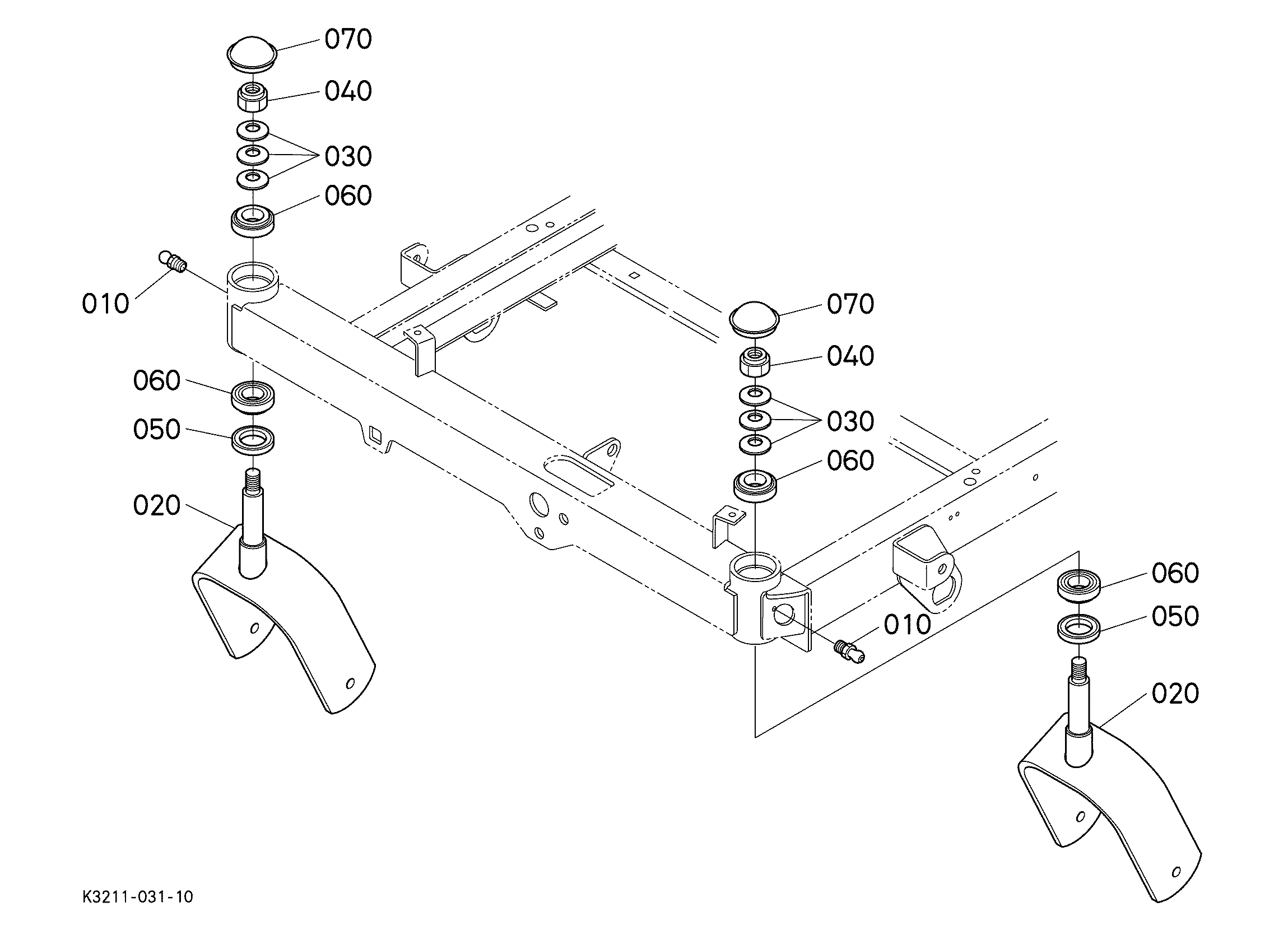 Kubota ZG23 (N/A) Parts Diagrams