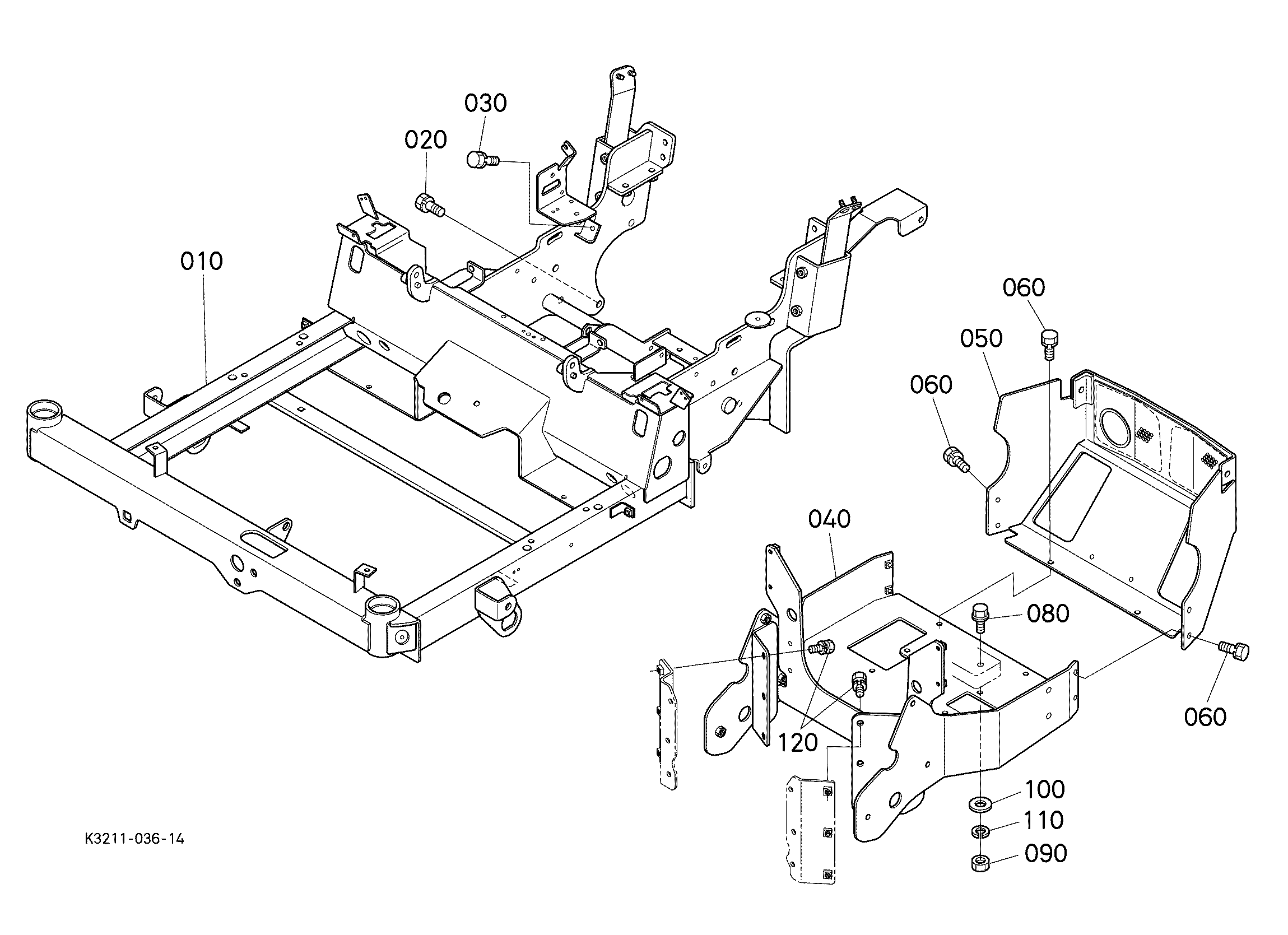 Kubota ZG23 (N/A) Parts Diagrams