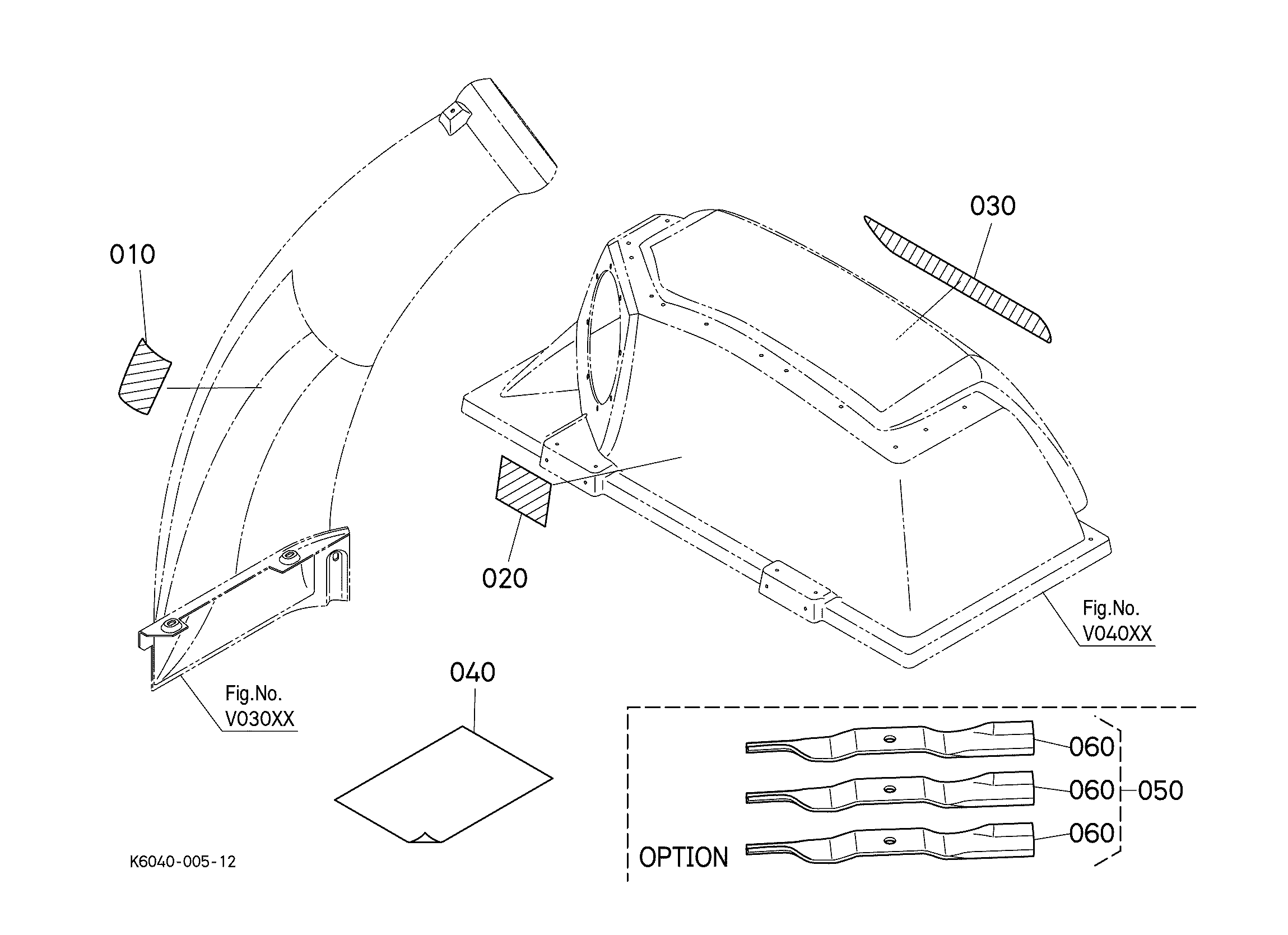 Kubota GCK54-100Z (GRASS CATCHER/HOMEOWNER ZERO-TURN) Parts Diagrams