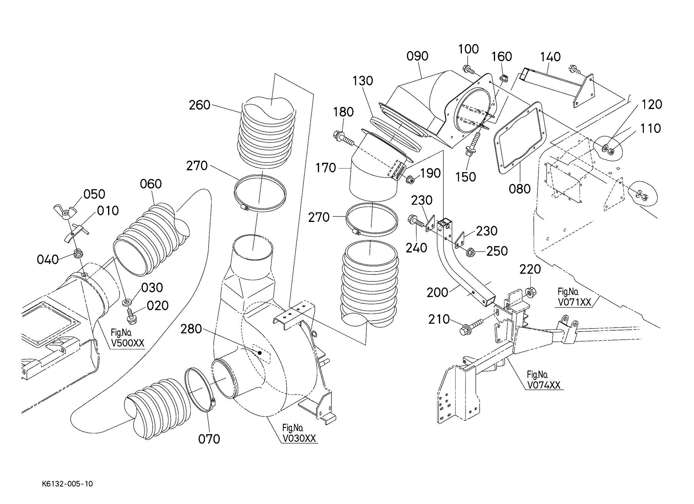 Kubota GCK72-F39 (GRASS CATCHER) Parts Diagrams