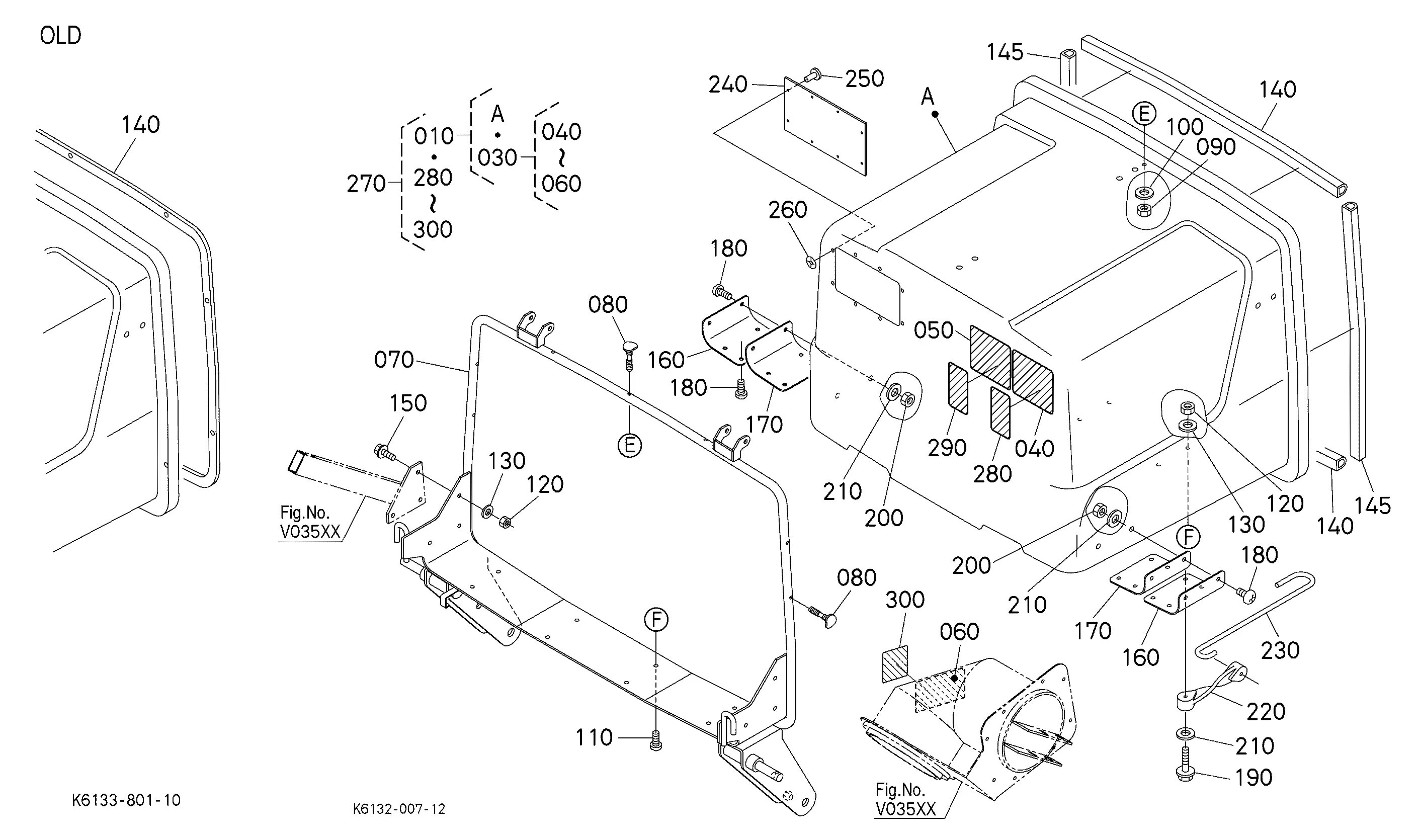 Kubota GCK72-F39 (GRASS CATCHER) Parts Diagrams
