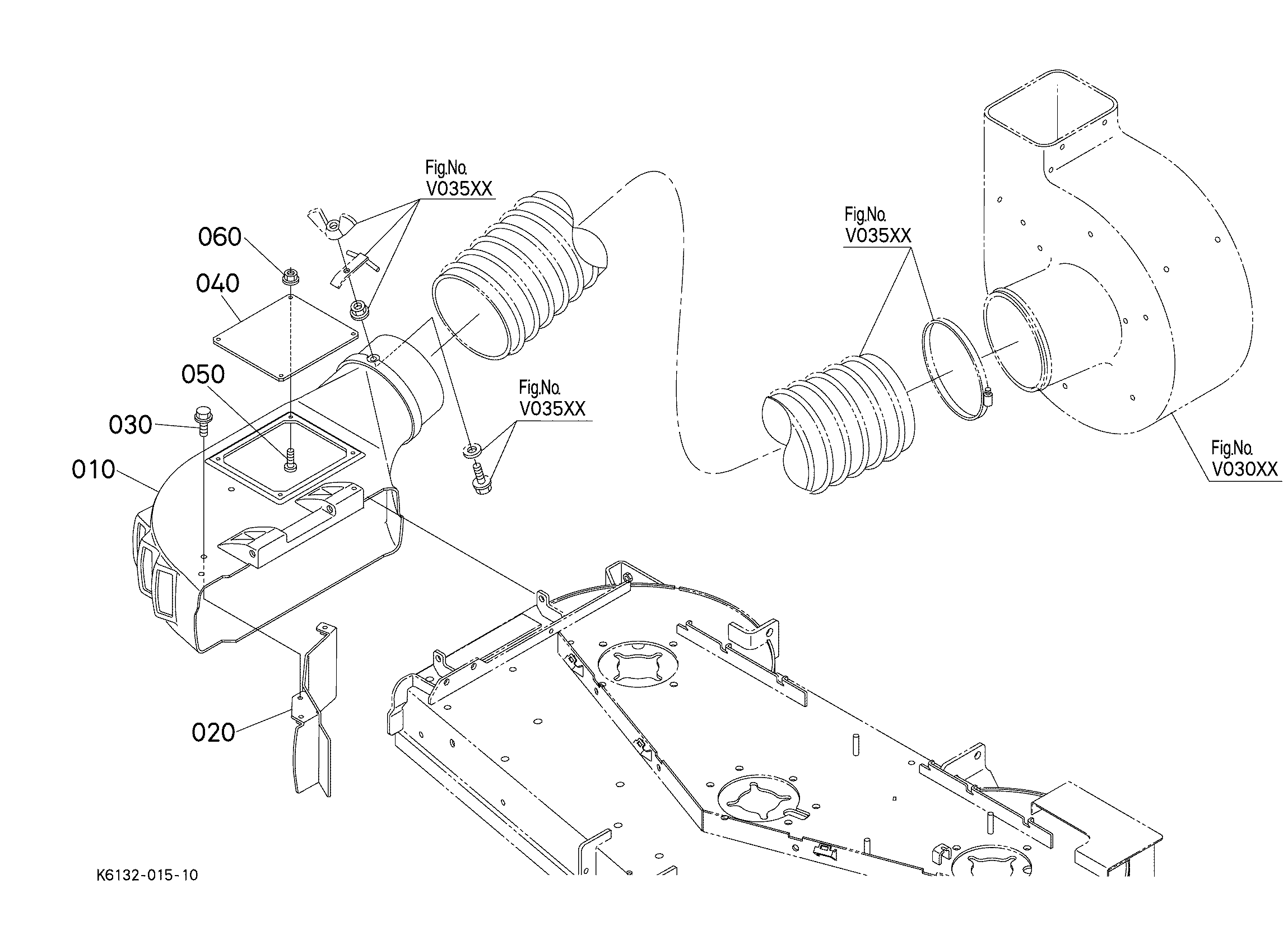Kubota GCK72-F39 (GRASS CATCHER) Parts Diagrams