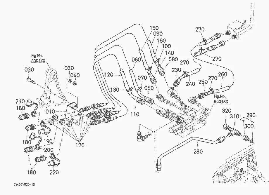 Kubota LA1154E Parts Diagrams