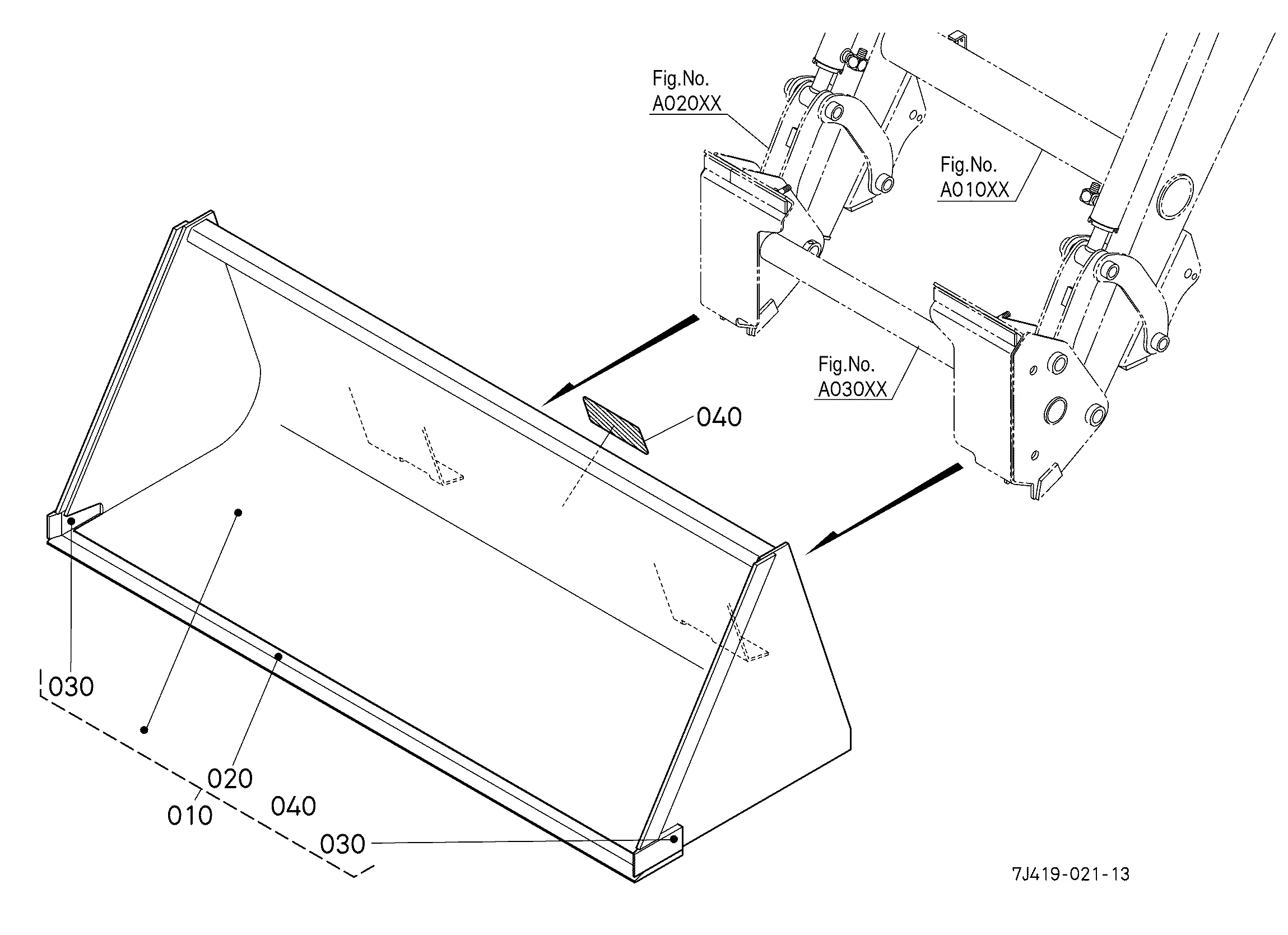 Kubota LA1353SA (FRONT LOADER) Parts Diagrams