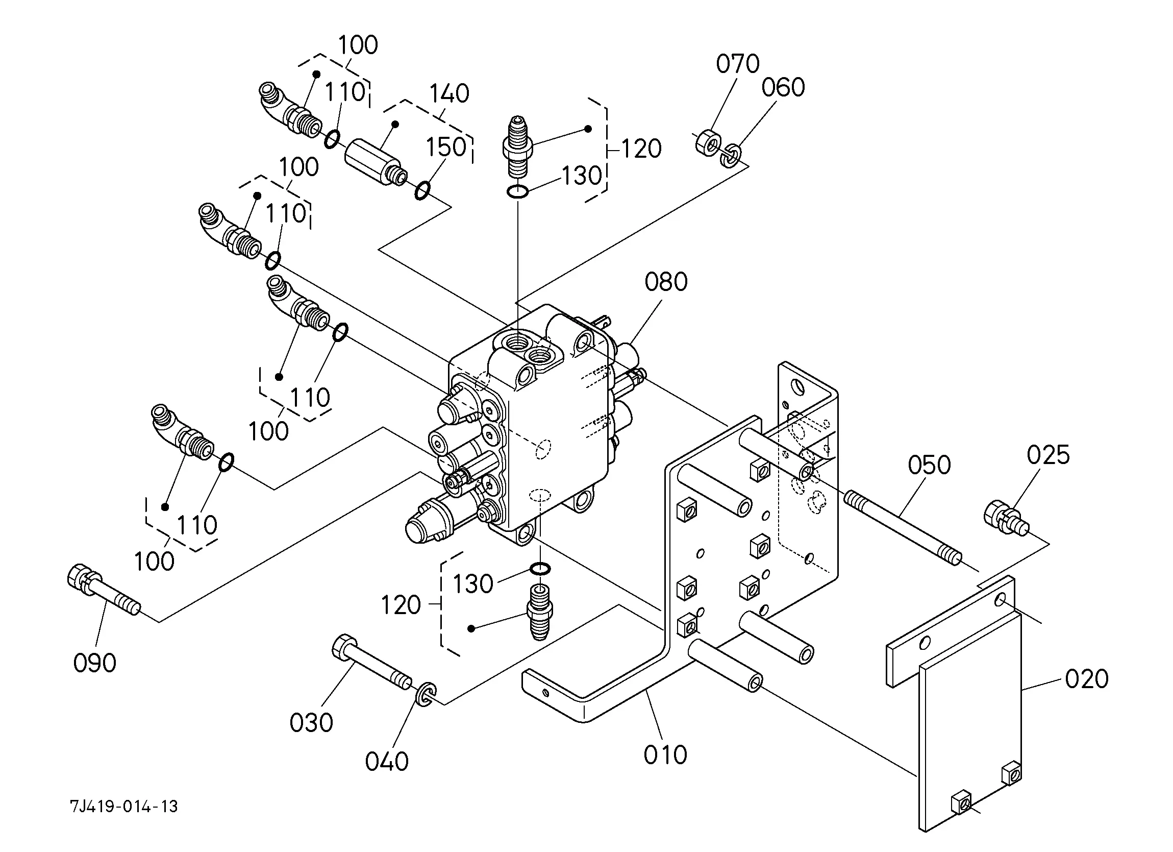 Kubota LA1353SA (FRONT LOADER) Parts Diagrams