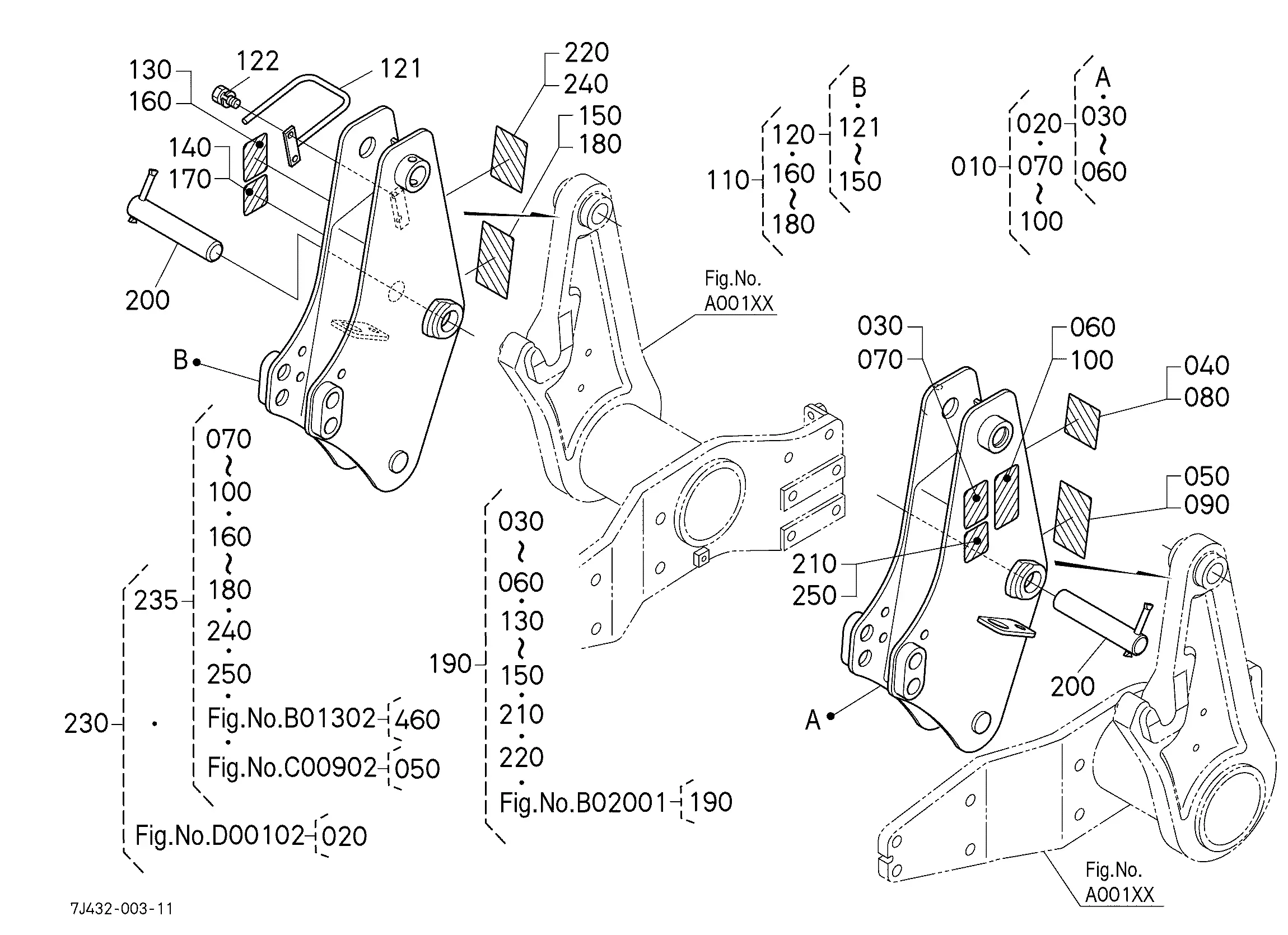 Kubota LA1954E (FRONT LOADER) Parts Diagrams