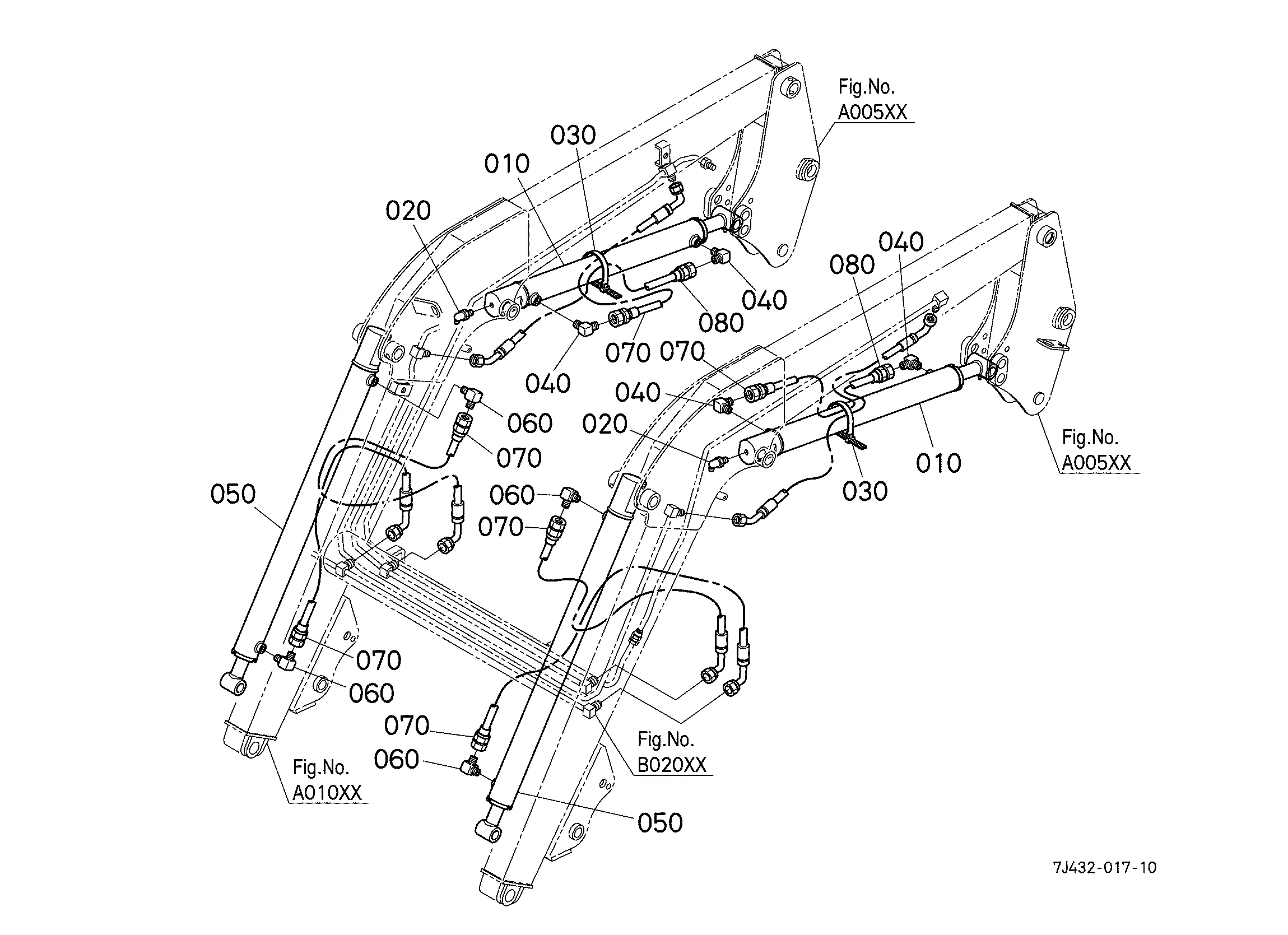 Kubota LA1954E (FRONT LOADER) Parts Diagrams