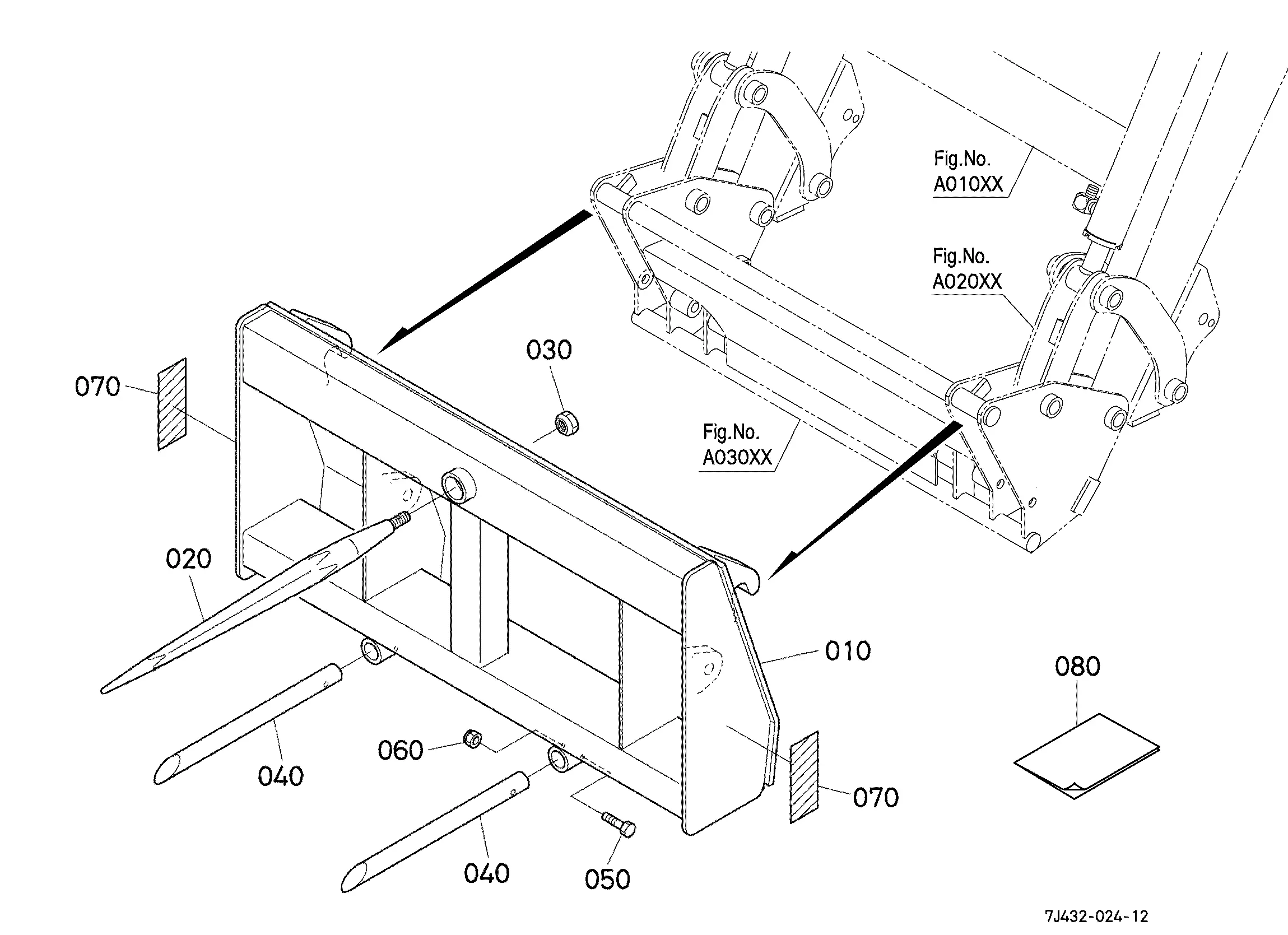 Kubota LA1954E (FRONT LOADER) Parts Diagrams