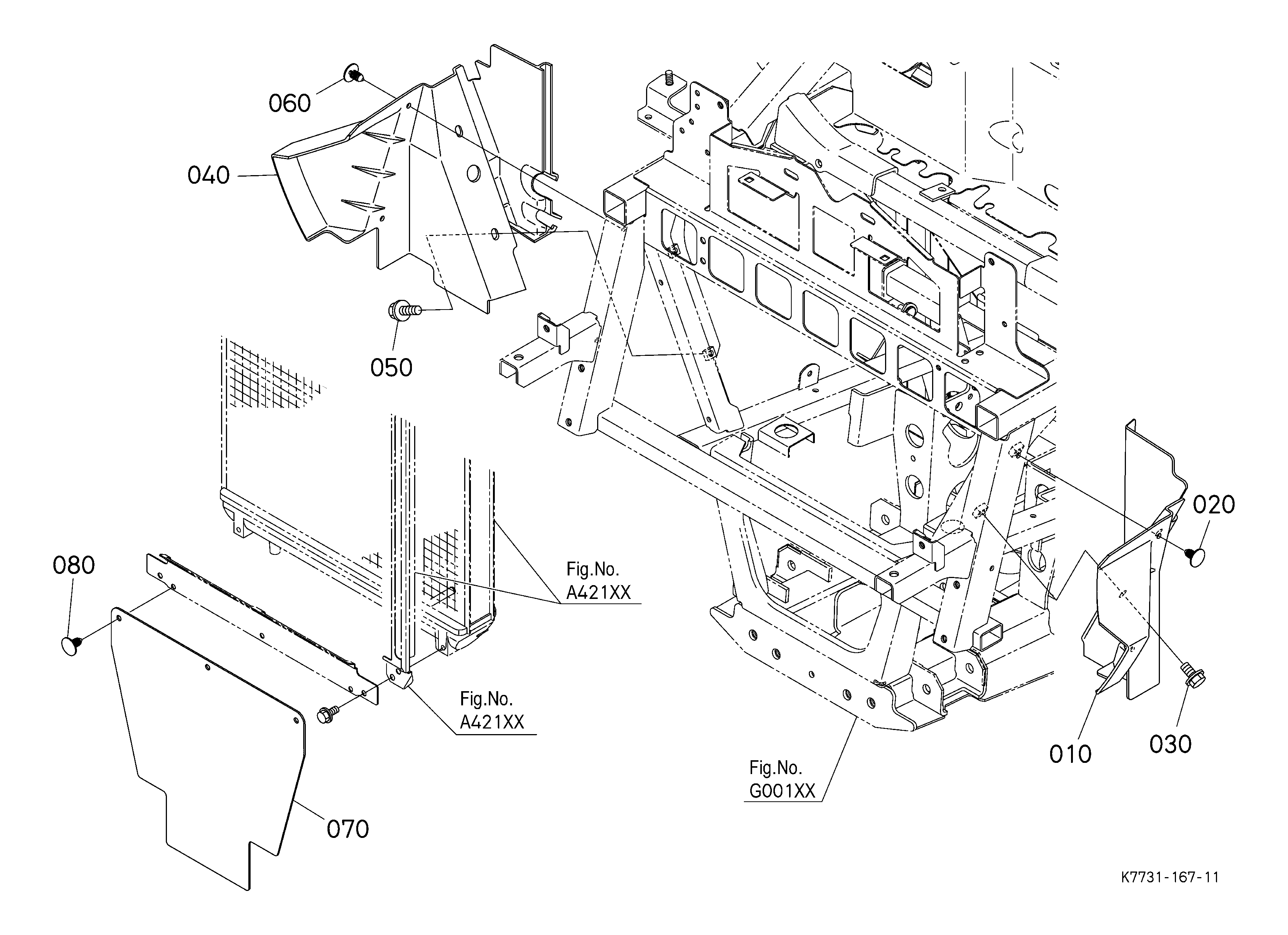 Kubota RTV-X1100CW (UV WORKSITE W/CAB) Parts Diagrams