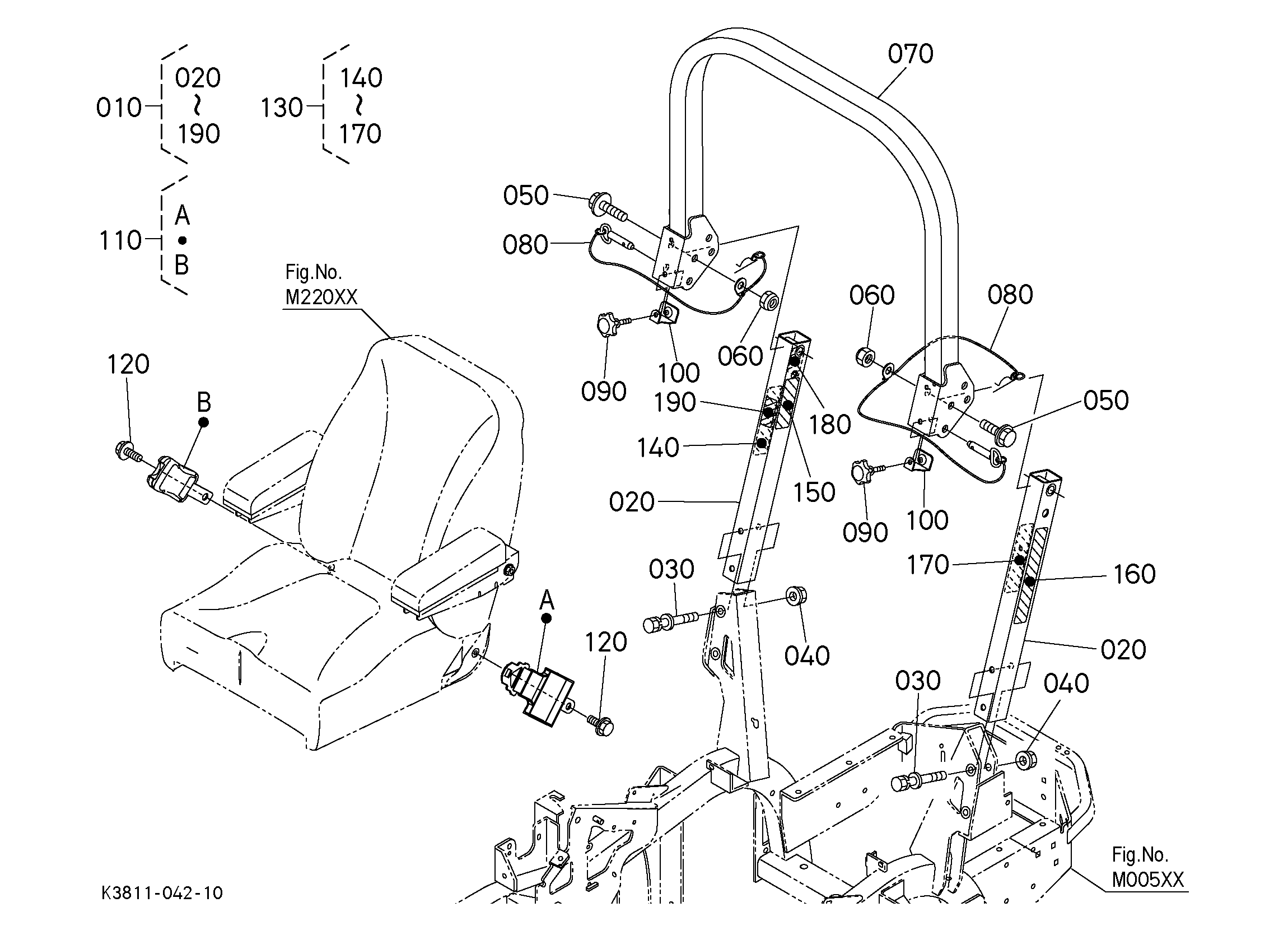 Kubota Z724KH (COMMERCIAL ZERO-TURN MWR W/24 HP PNF) Parts Diagrams