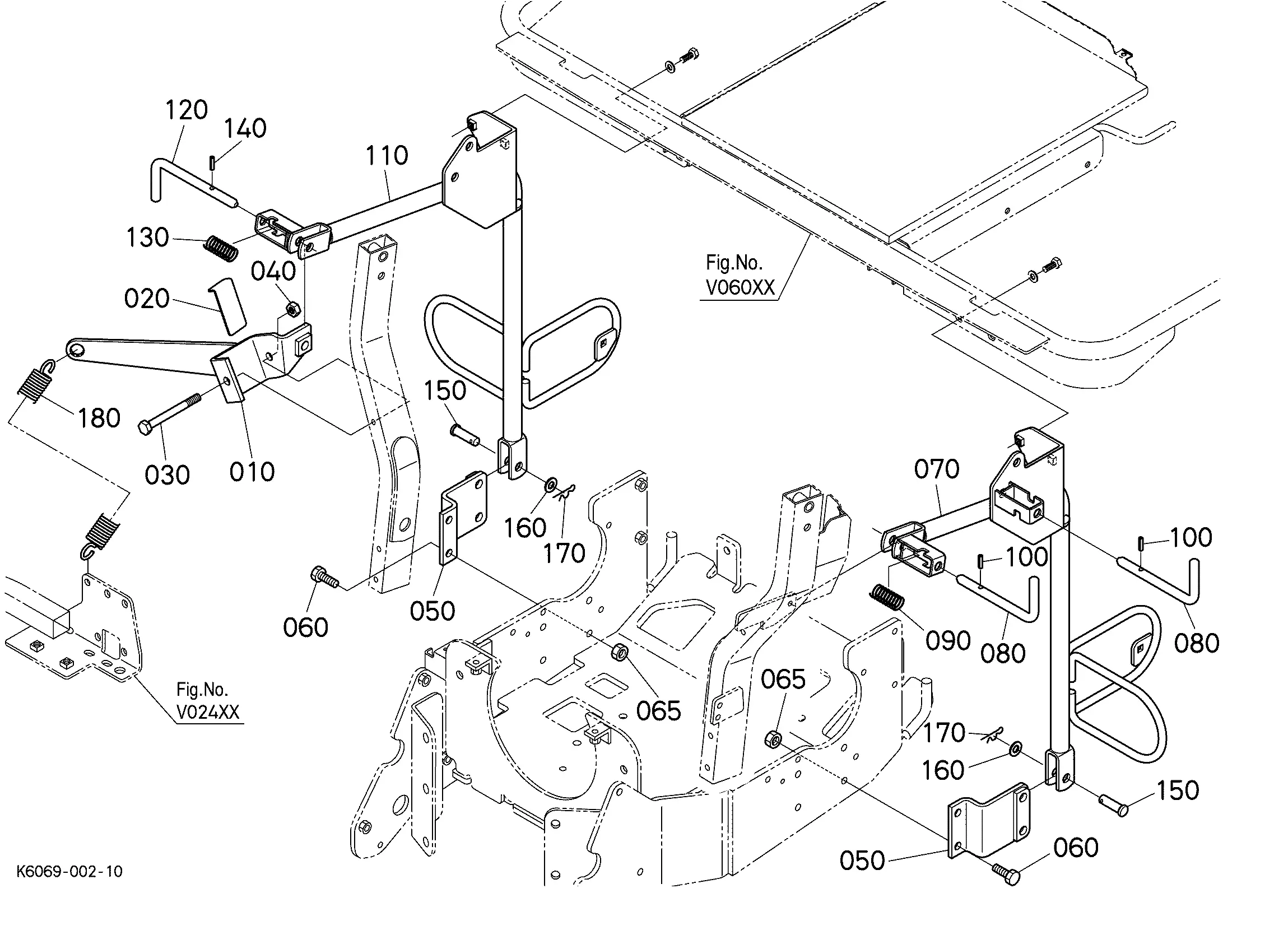 Kubota GCK54-200ZB(54P) (GRASS CATCHER FOR ZD/ZG 200) Parts Diagrams