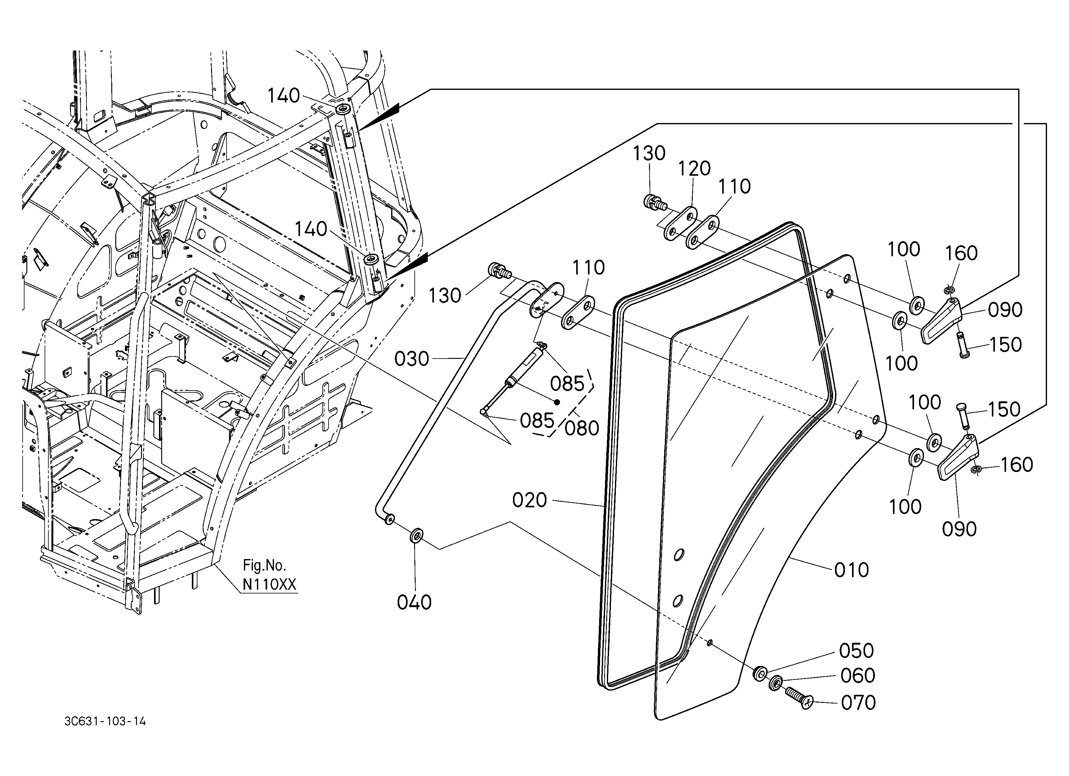 Kubota M7060HDC Parts Diagrams