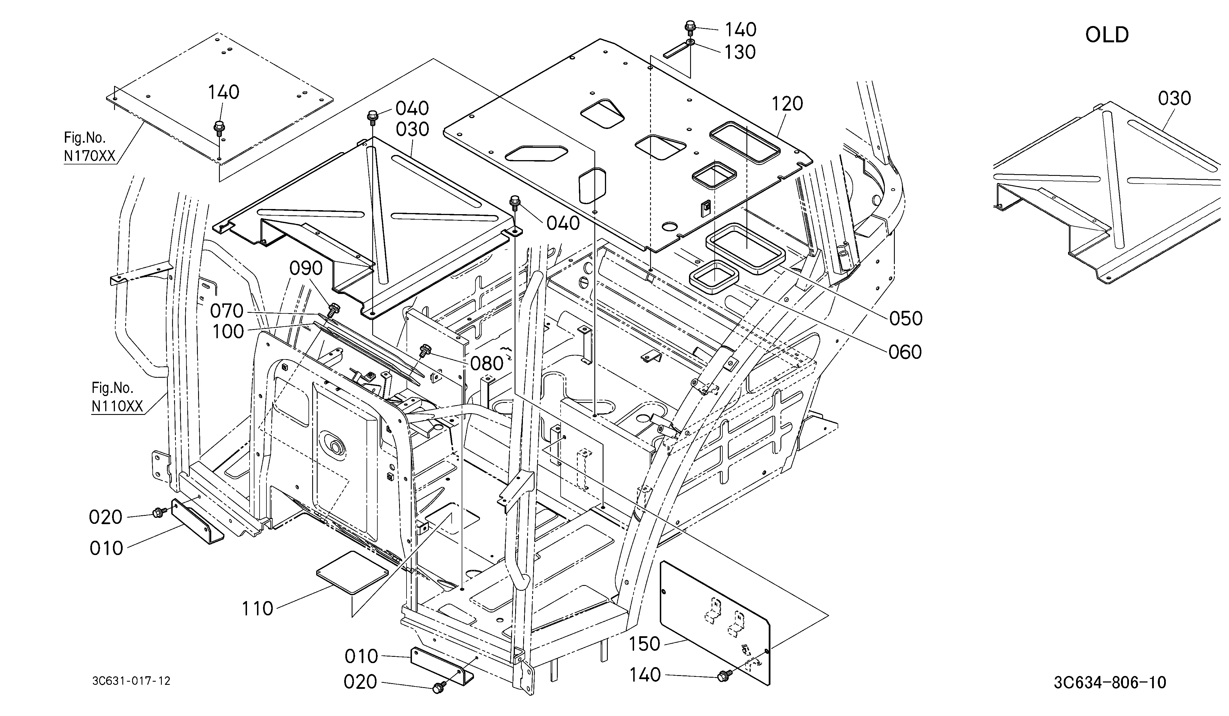 Kubota M7060HDC Parts Diagrams
