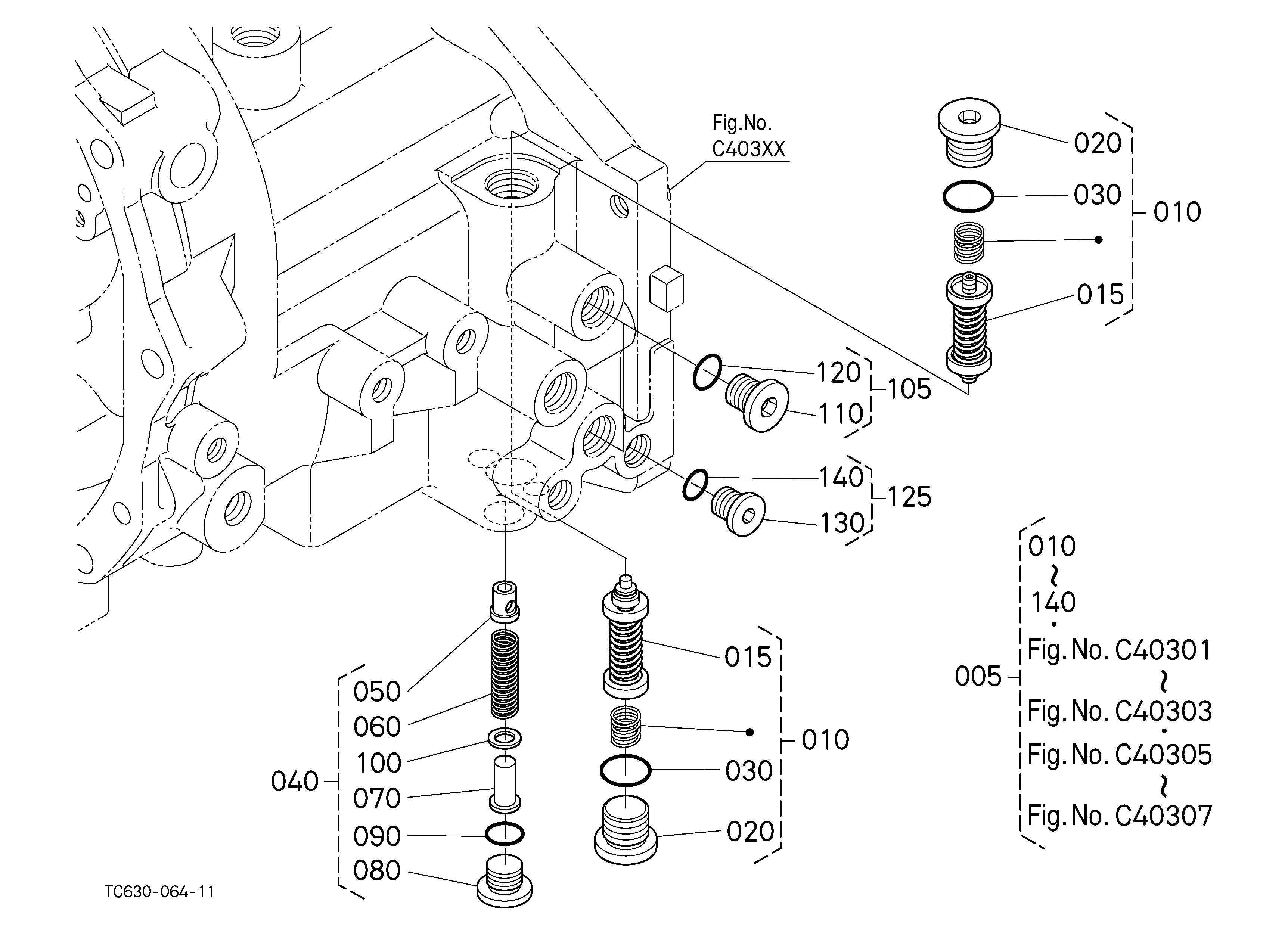 Kubota L4701HST (4WD INTERIM TIER 4 TRA/HST W/FLD ROP) Parts Diagrams
