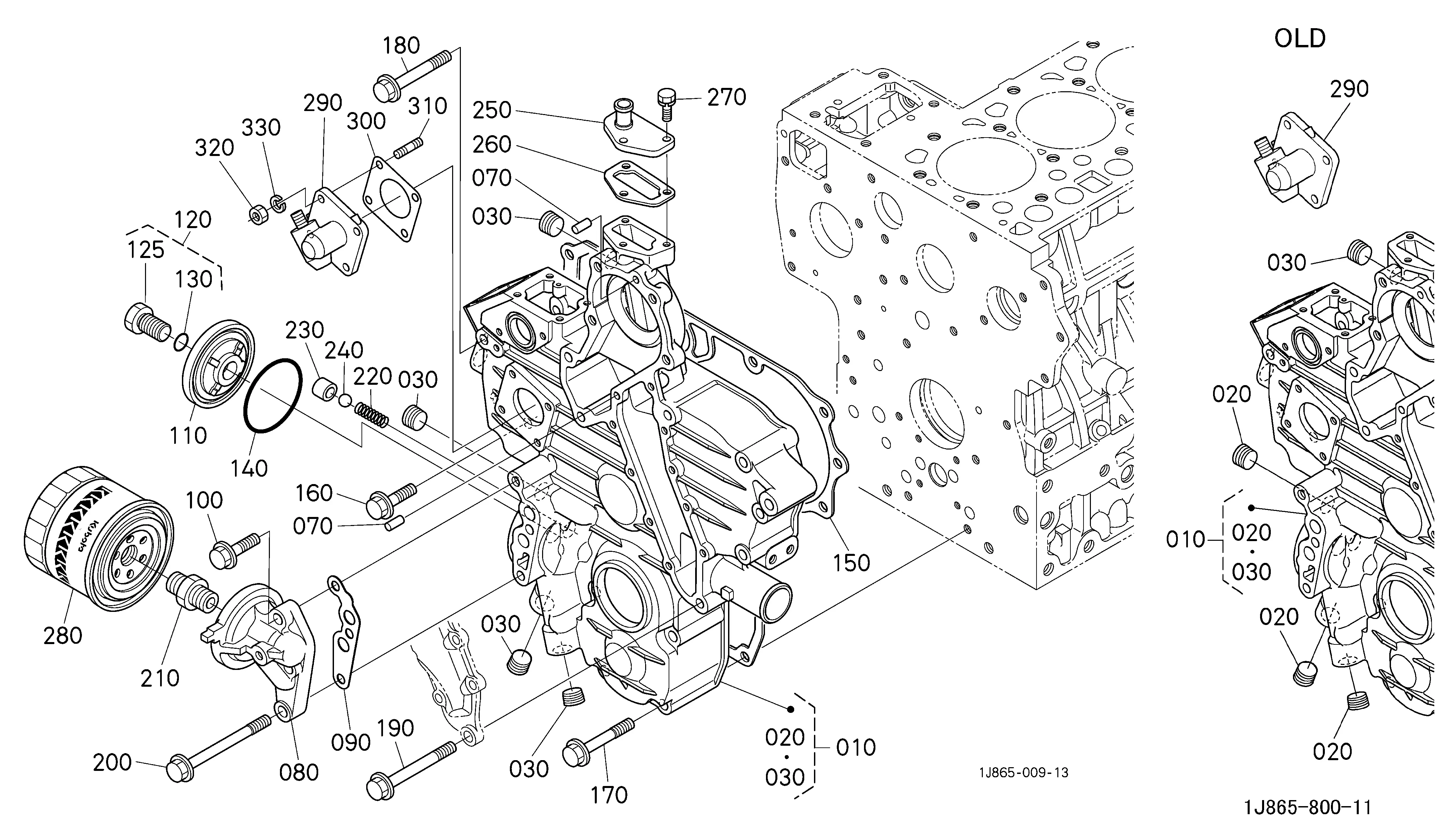 Kubota L2501DT (4WD TRACTOR W/FOLDABLE ROPS) Parts Diagrams