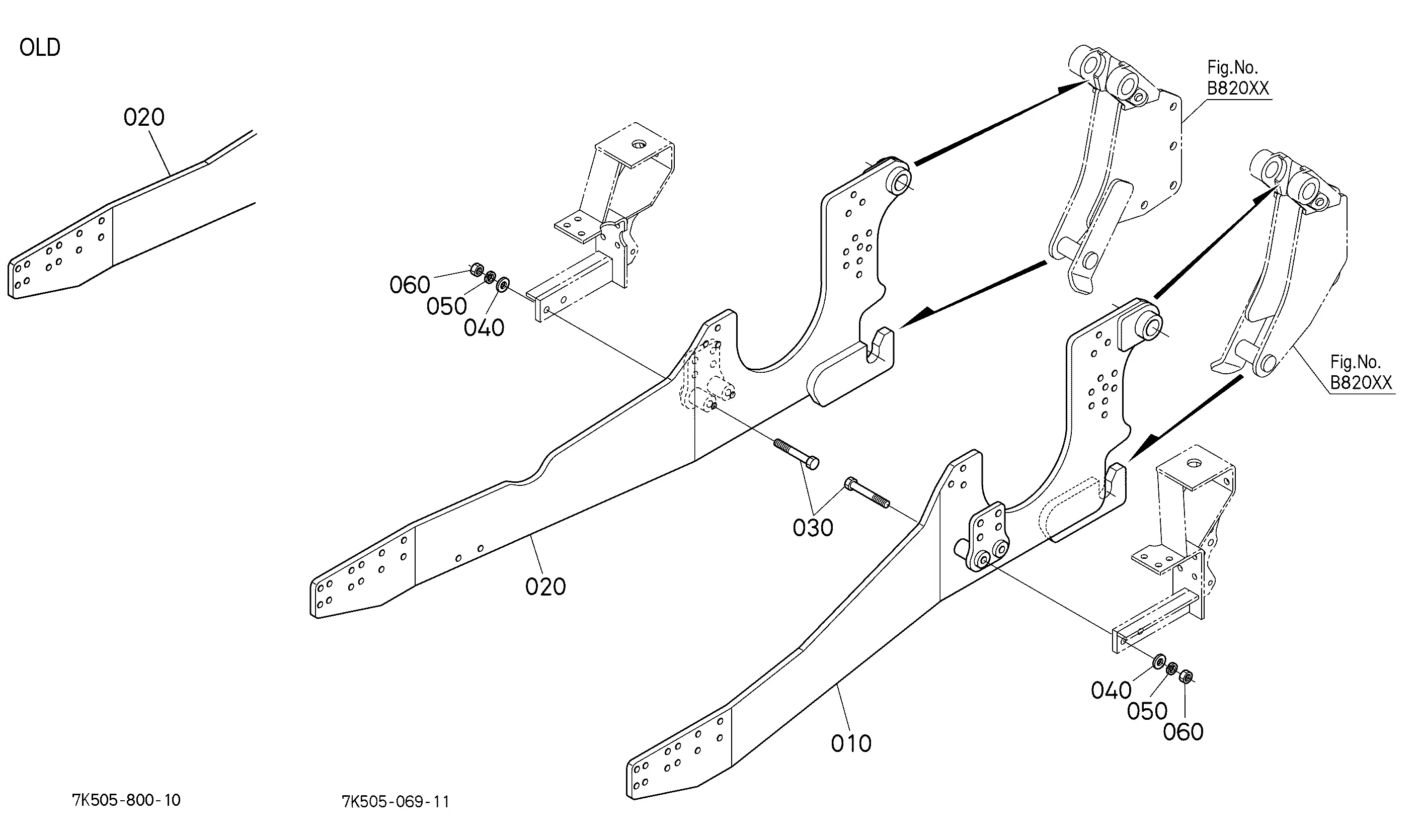 Kubota BH92 (BKHOE L32/35/39/42/44/47/50/52/5740) Parts Diagrams