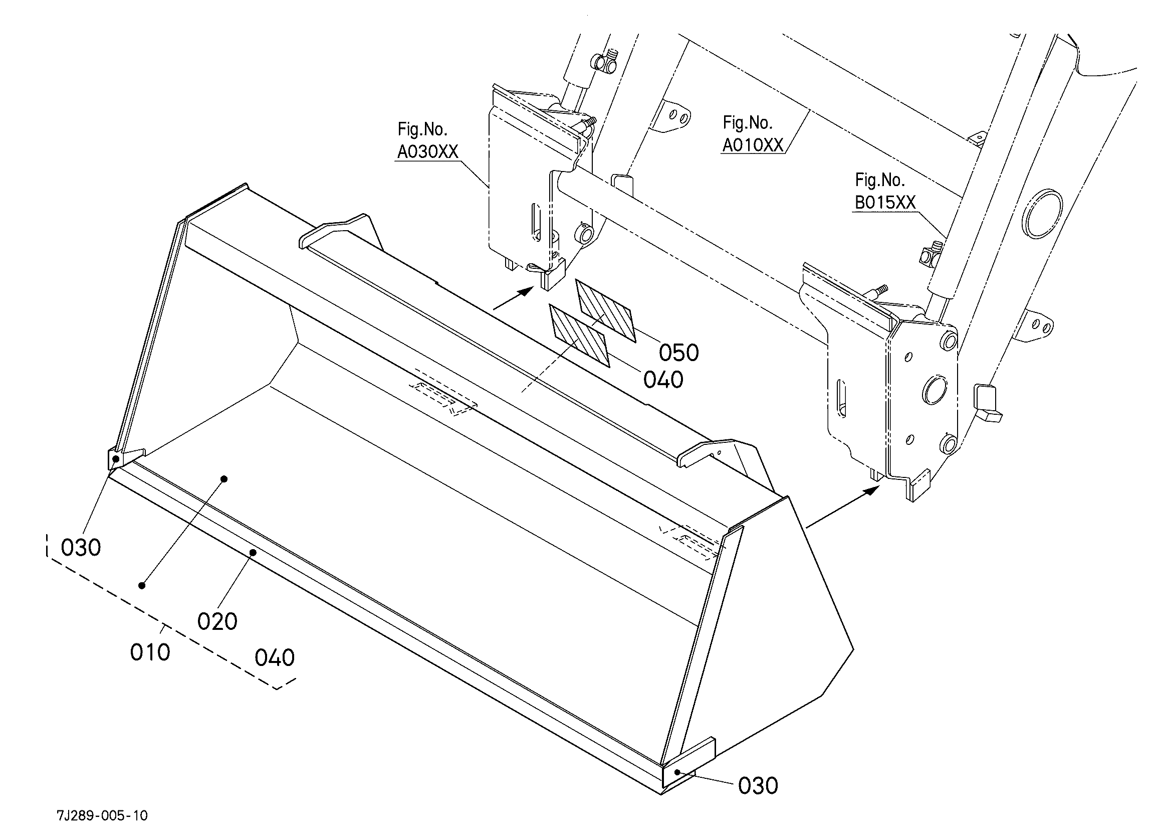 Kubota LA765 (FRONT END LDR/L4701 W/QUICK COUPLER) Parts Diagrams