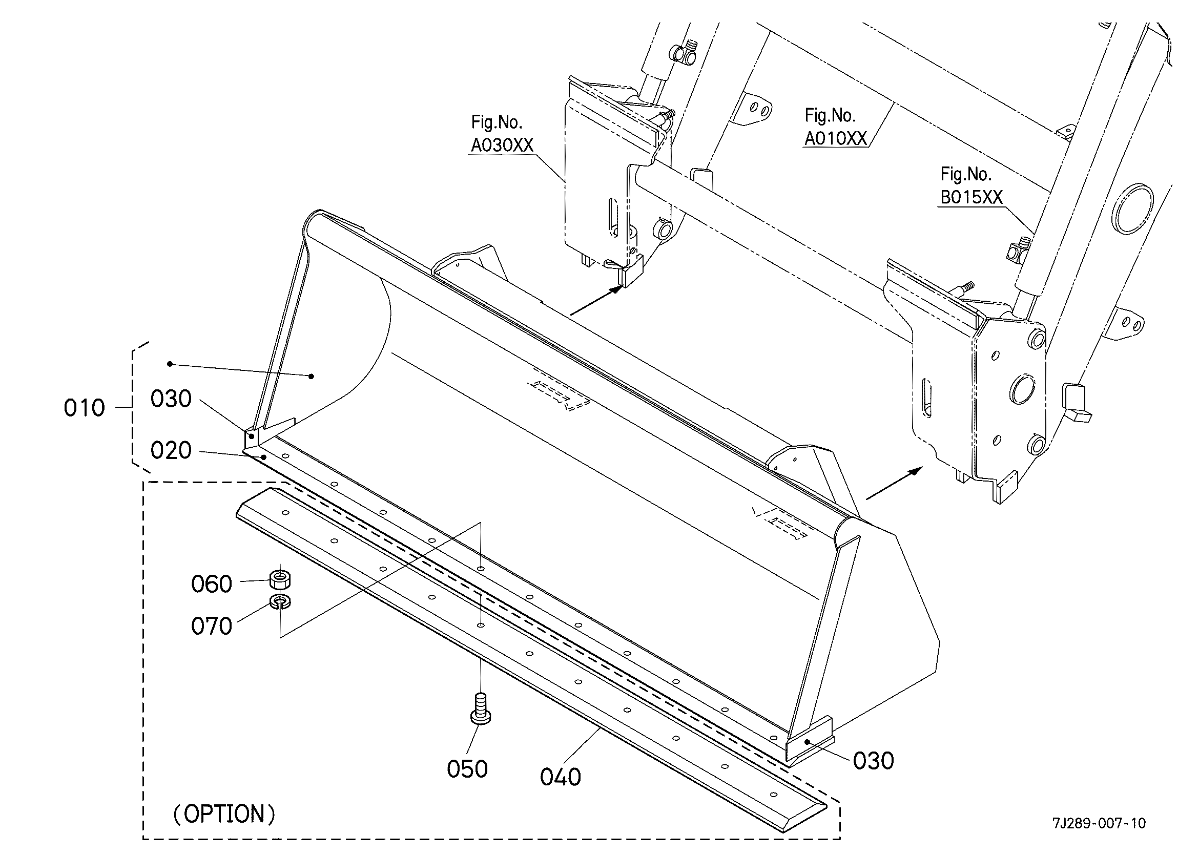 Kubota LA765 (FRONT END LDR/L4701 W/QUICK COUPLER) Parts Diagrams
