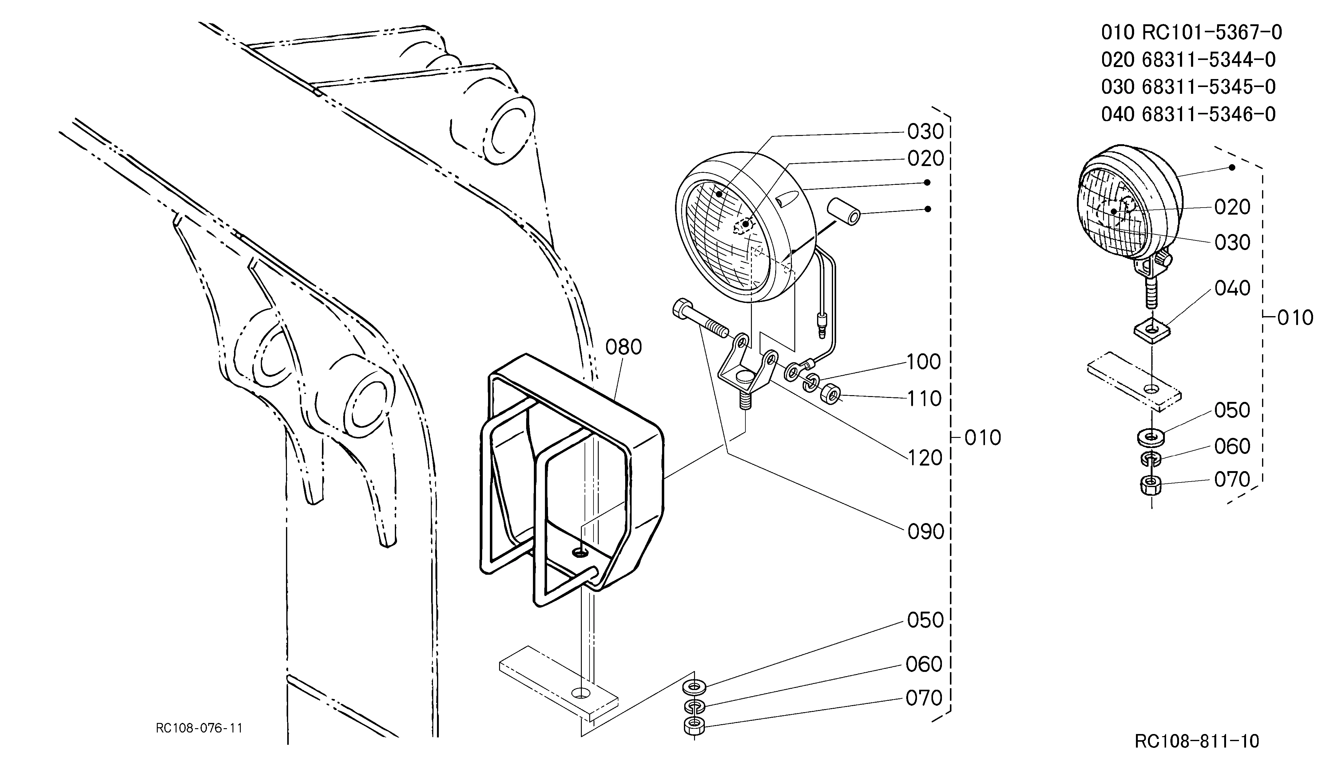 Kubota KX61-2(S SERIES) (Super Series) Parts Diagrams