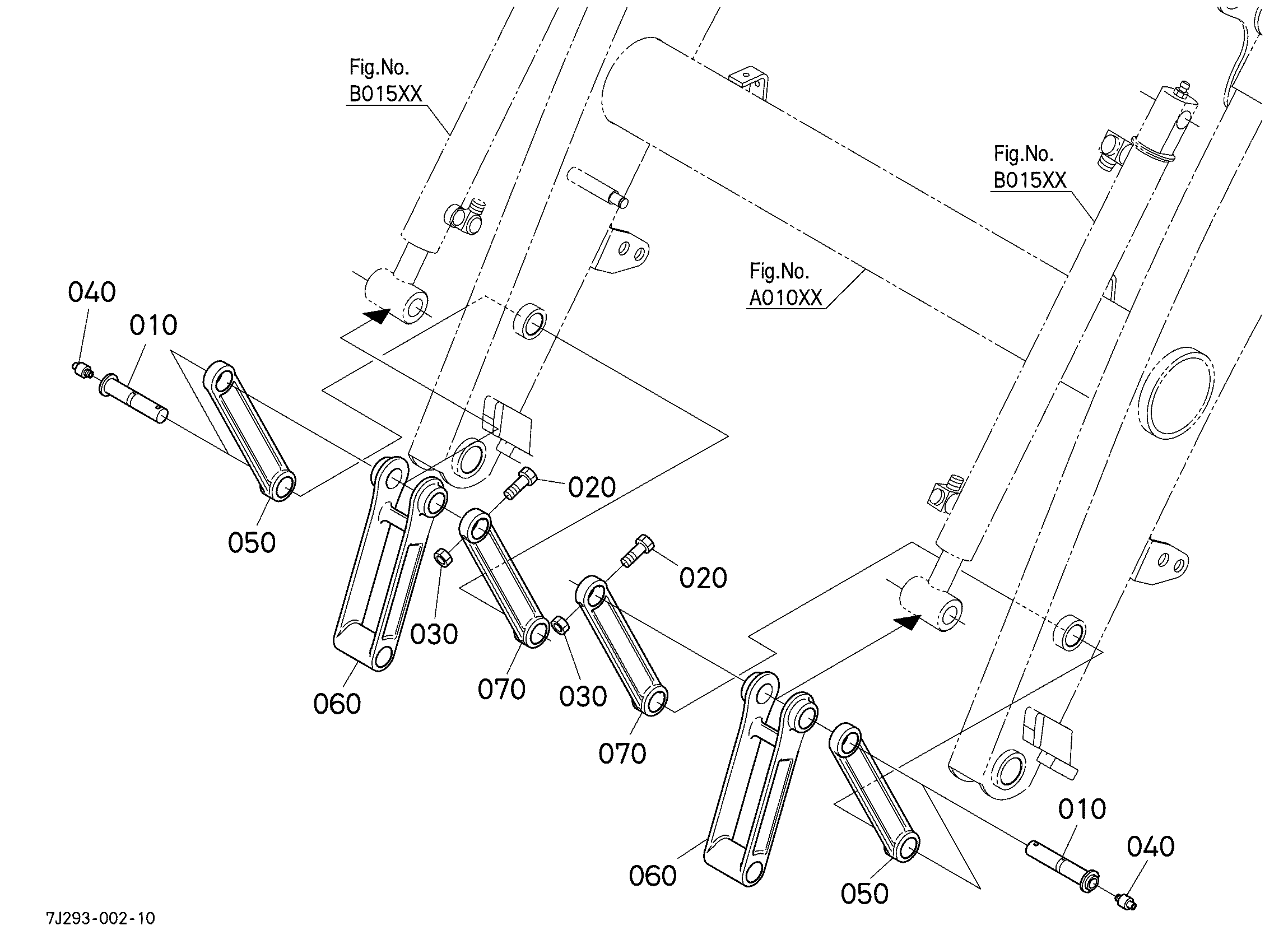 Kubota LA1065 (FRONT END LDR/MX4800/MX5200 W/Q.C.) Parts Diagrams