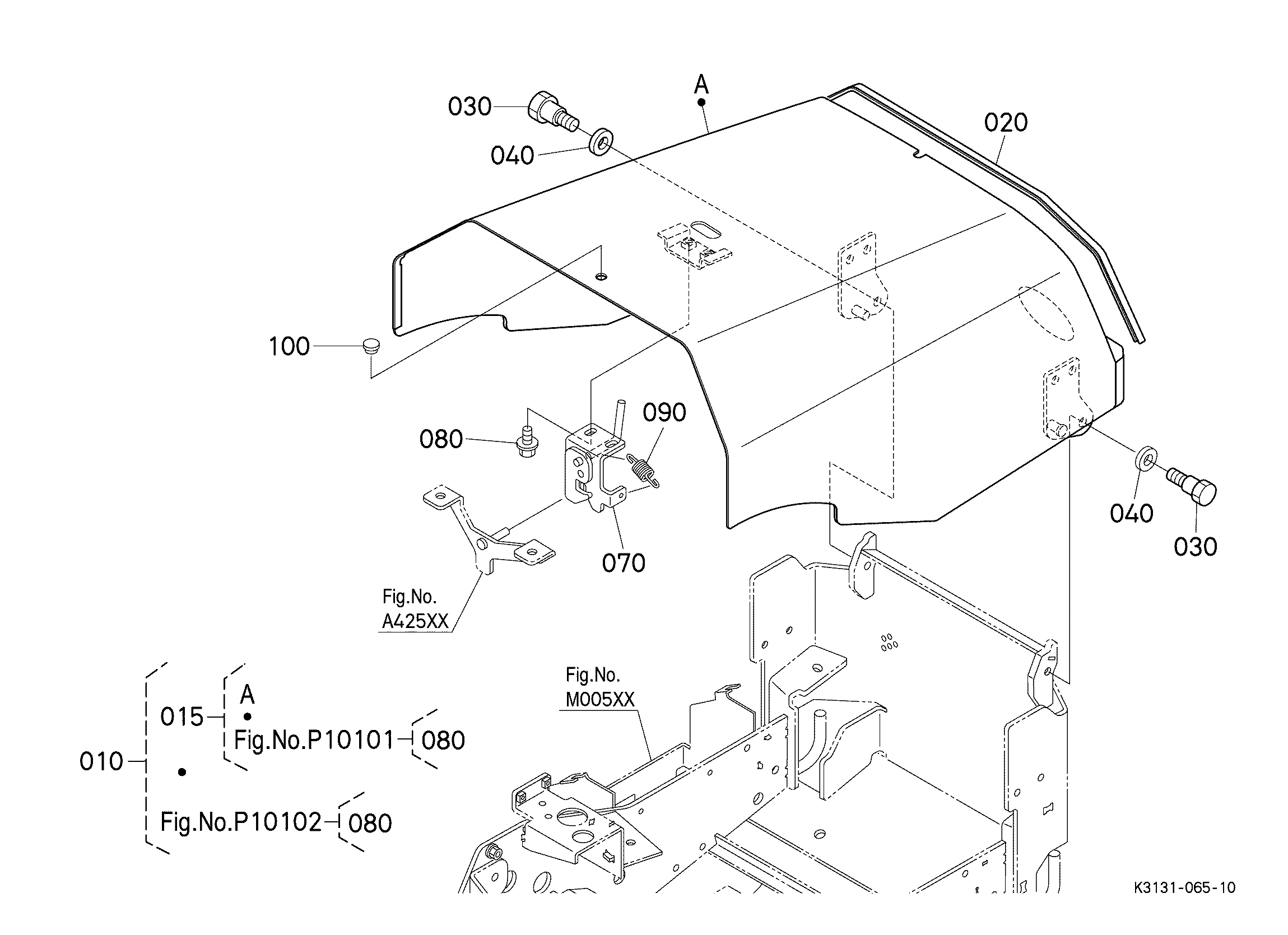 Kubota ZD221 (N/A) Parts Diagrams