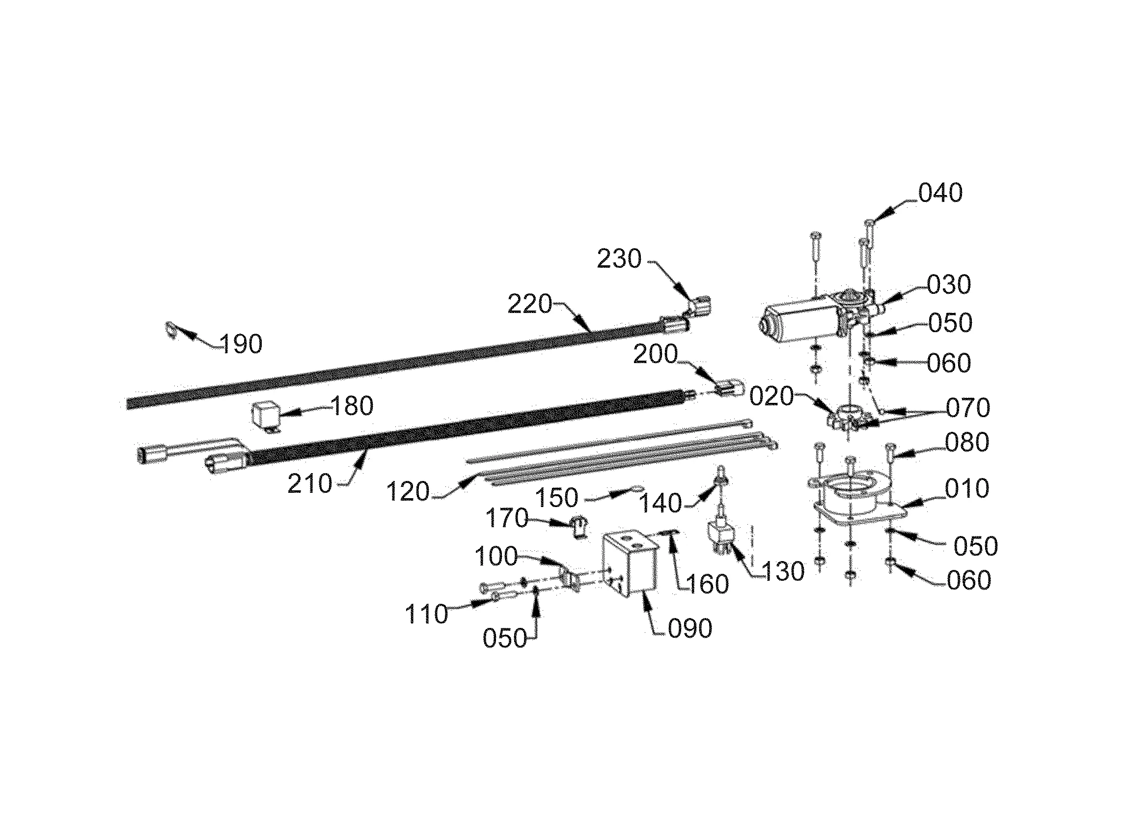 Kubota BX5442 (ELECTRIC CHUTE ROTATION KIT) Parts Diagrams
