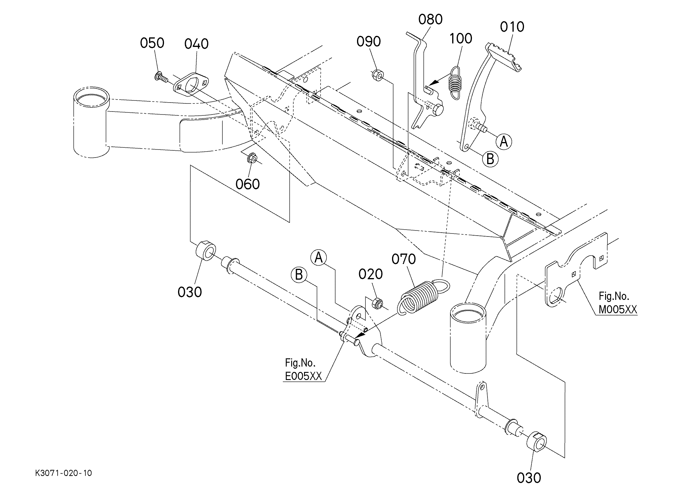 Kubota Z411KW Parts Diagrams