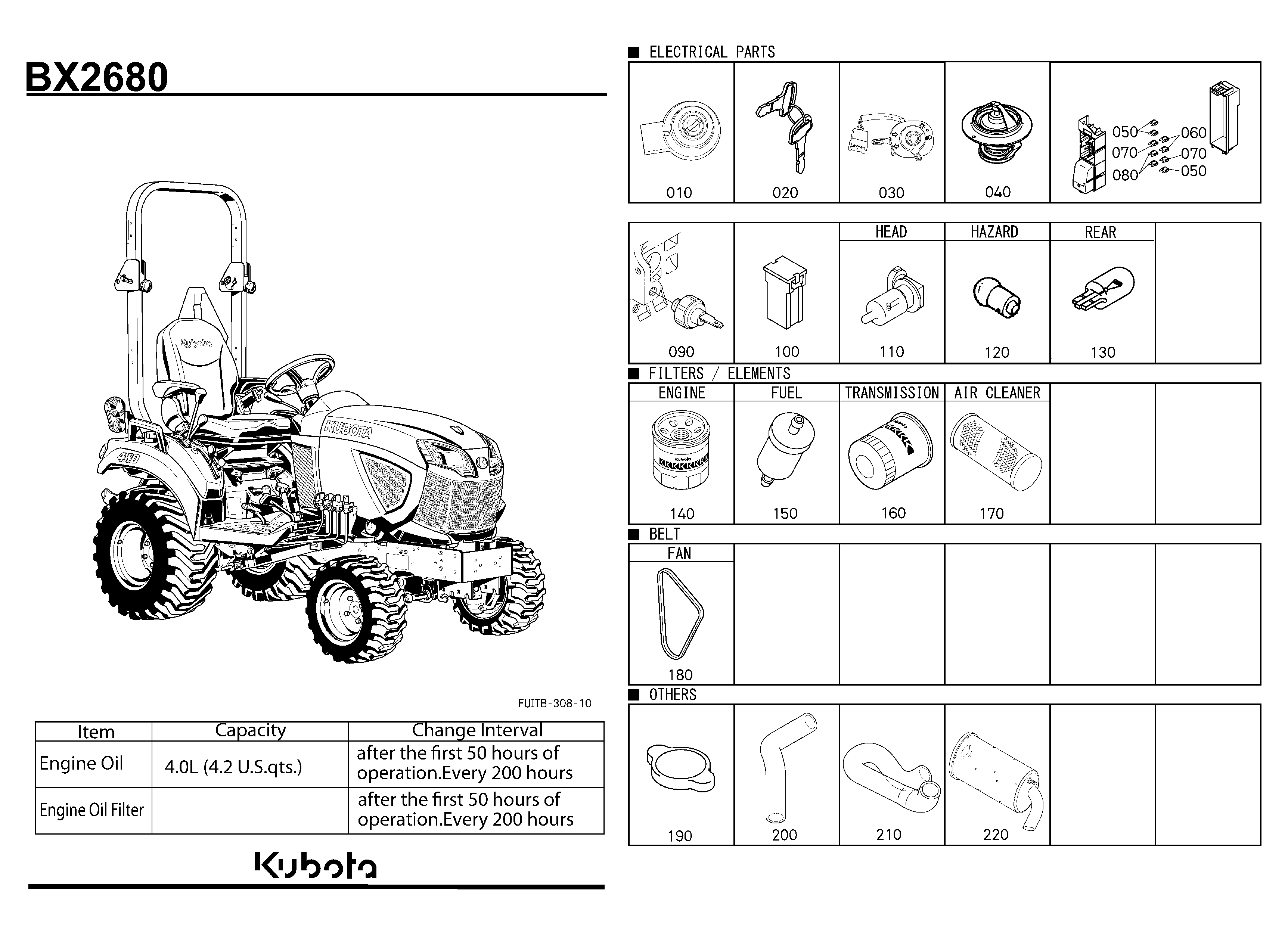 boo!ページ Kawasaki Motorcycle 1980 OEM Parts Diagram for ENGINE COVERS