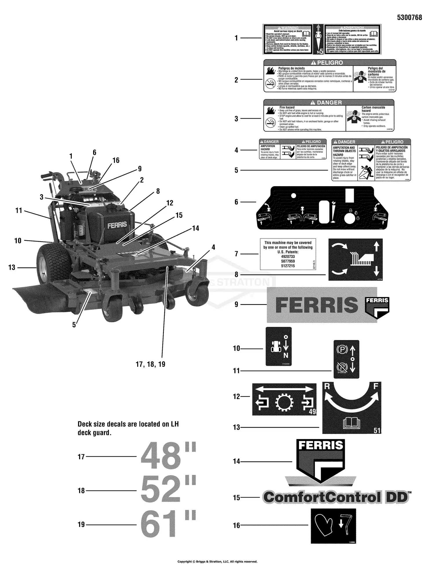 Ferris 5900678 - Comfort Control DD w/ 52