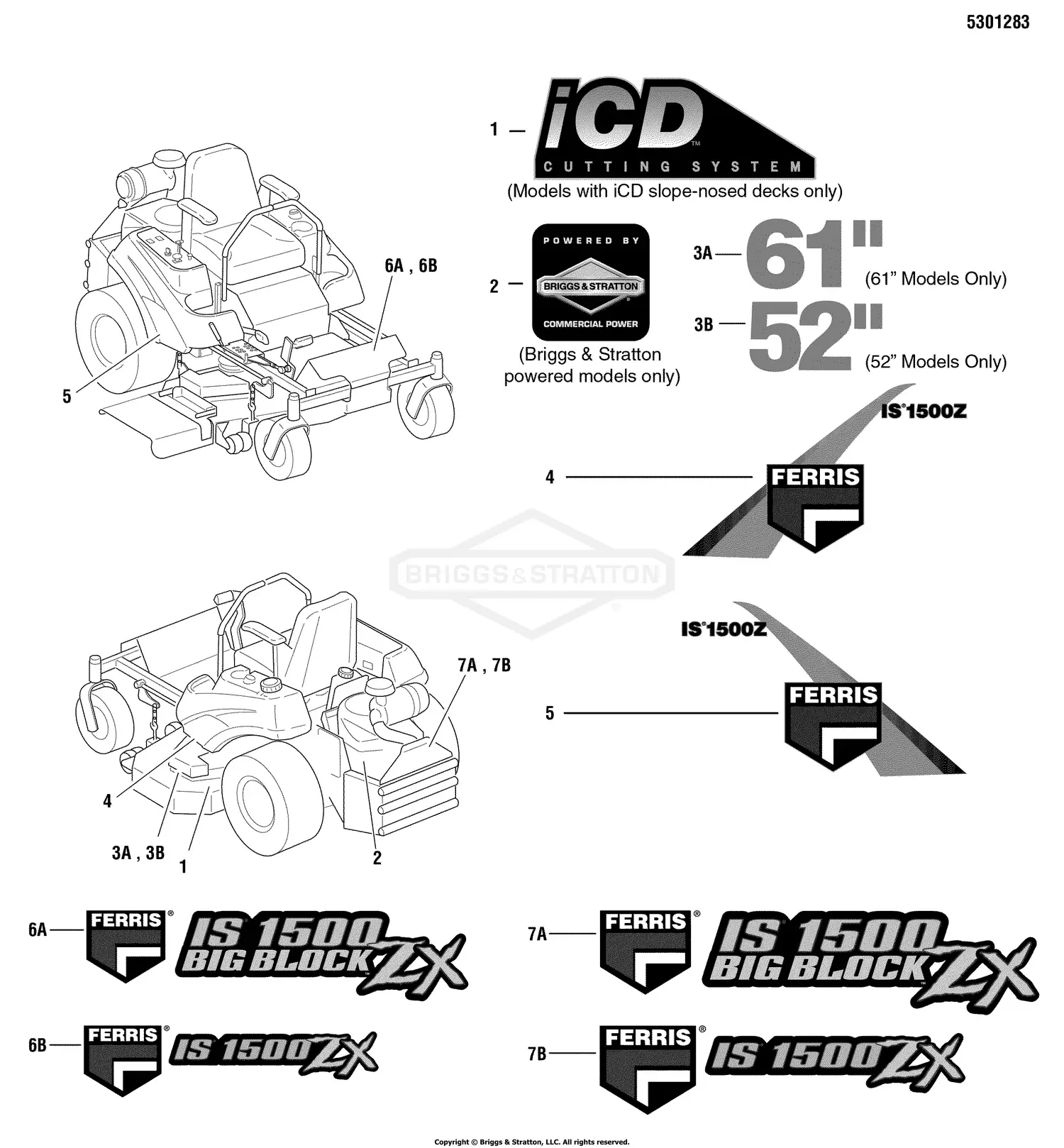 Ferris 5900567 - IS1500ZX Series w/ 52