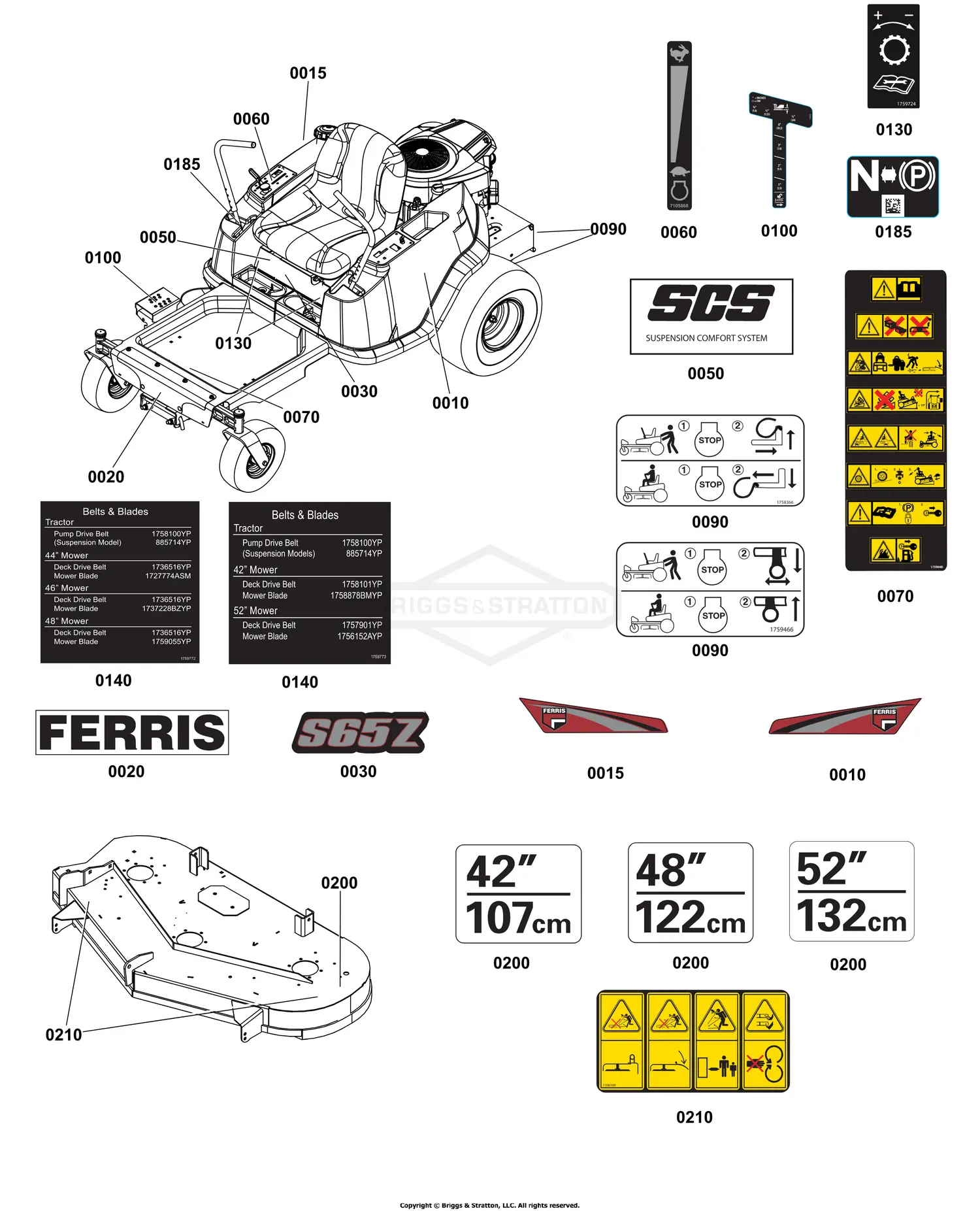 Ferris 2691384-01 - ZTX, 25 Gross HP B&S and 42
