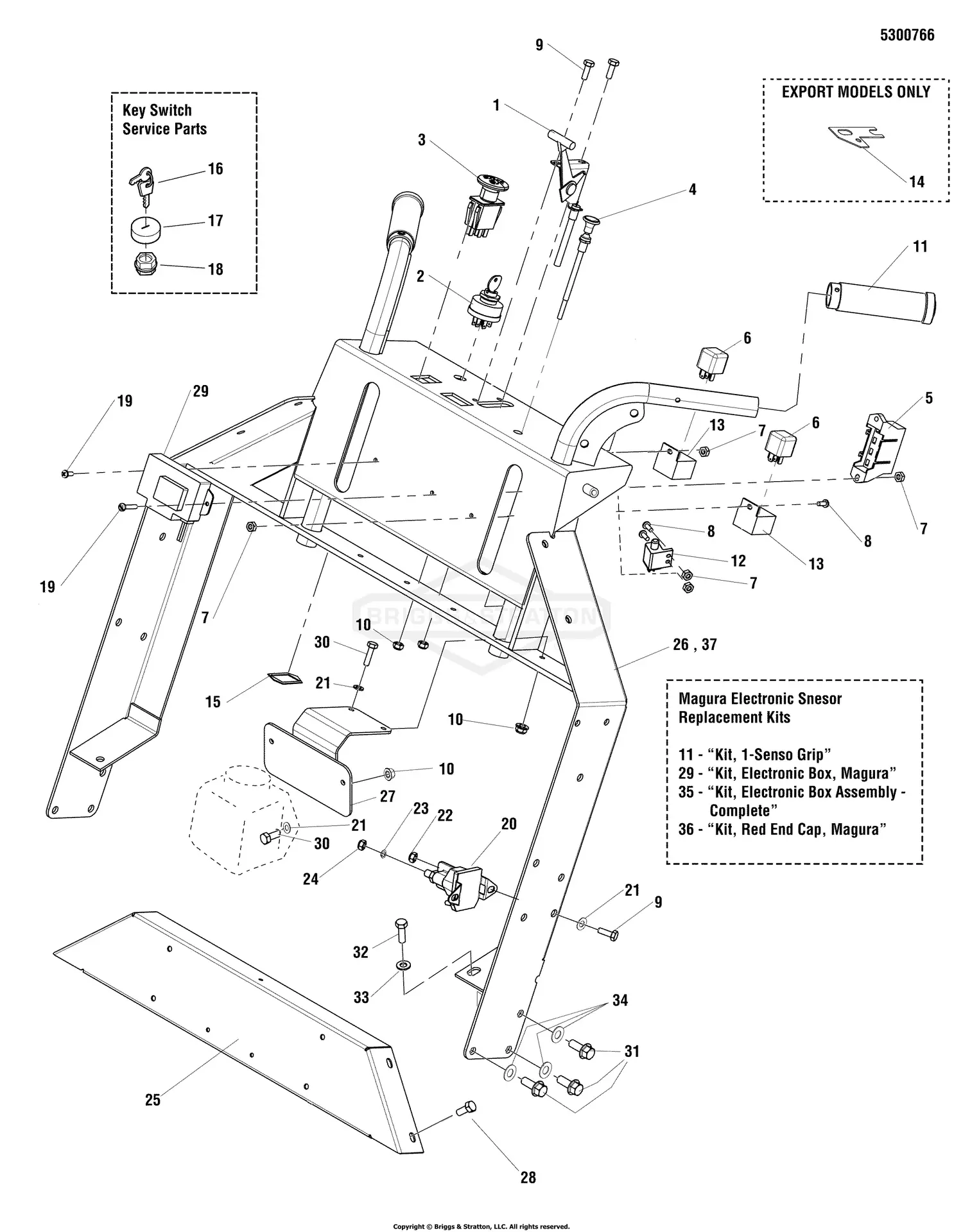 Ferris 5900635 - Comfort Control DD (CCWKAV25) Parts Diagrams