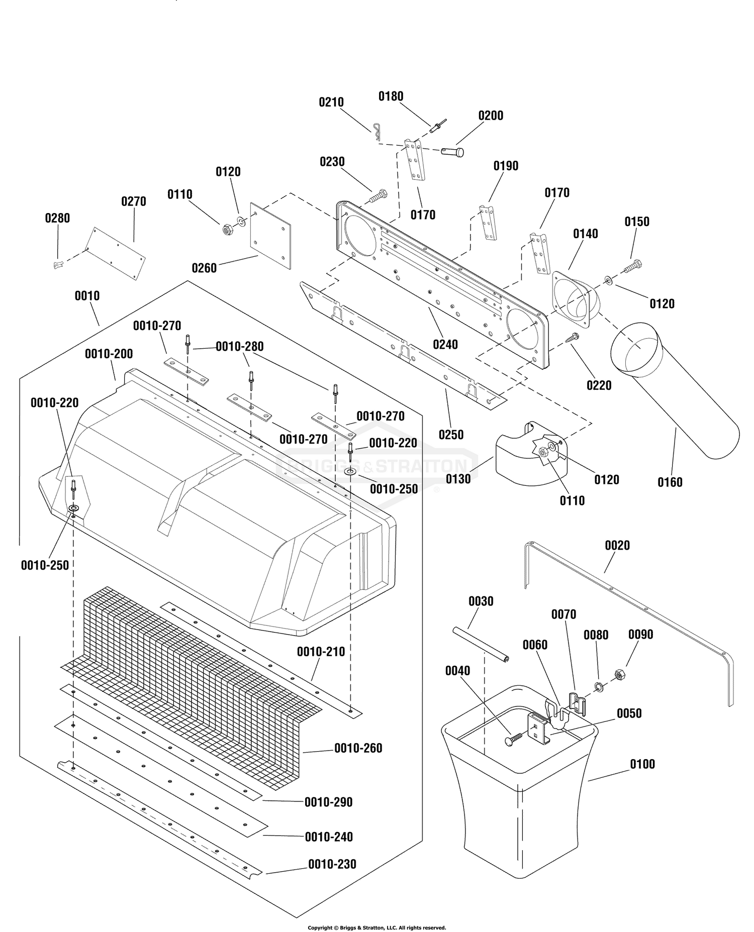 Snapper 1696469 - Catcher, Clean Sweep Triple Parts Diagrams