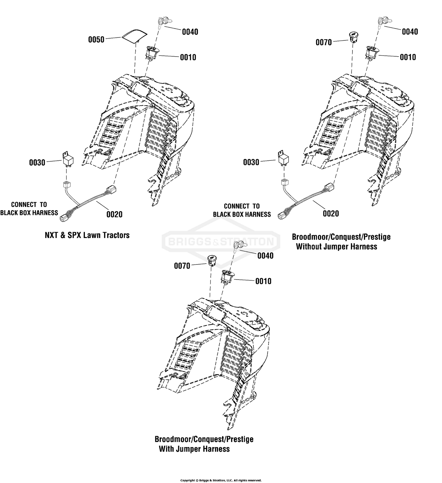 Snapper 1687847YP - Conversion Kit, Push Button Start To Key Switch ...