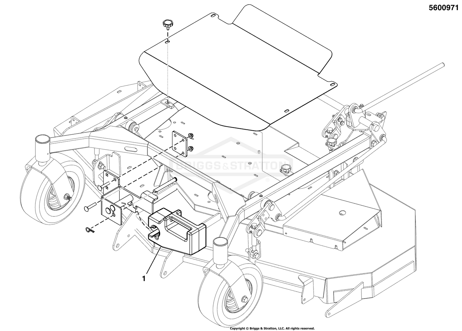 Snapper Pro 5600971 - Kit, Weight Bracket, W35 Parts Diagrams