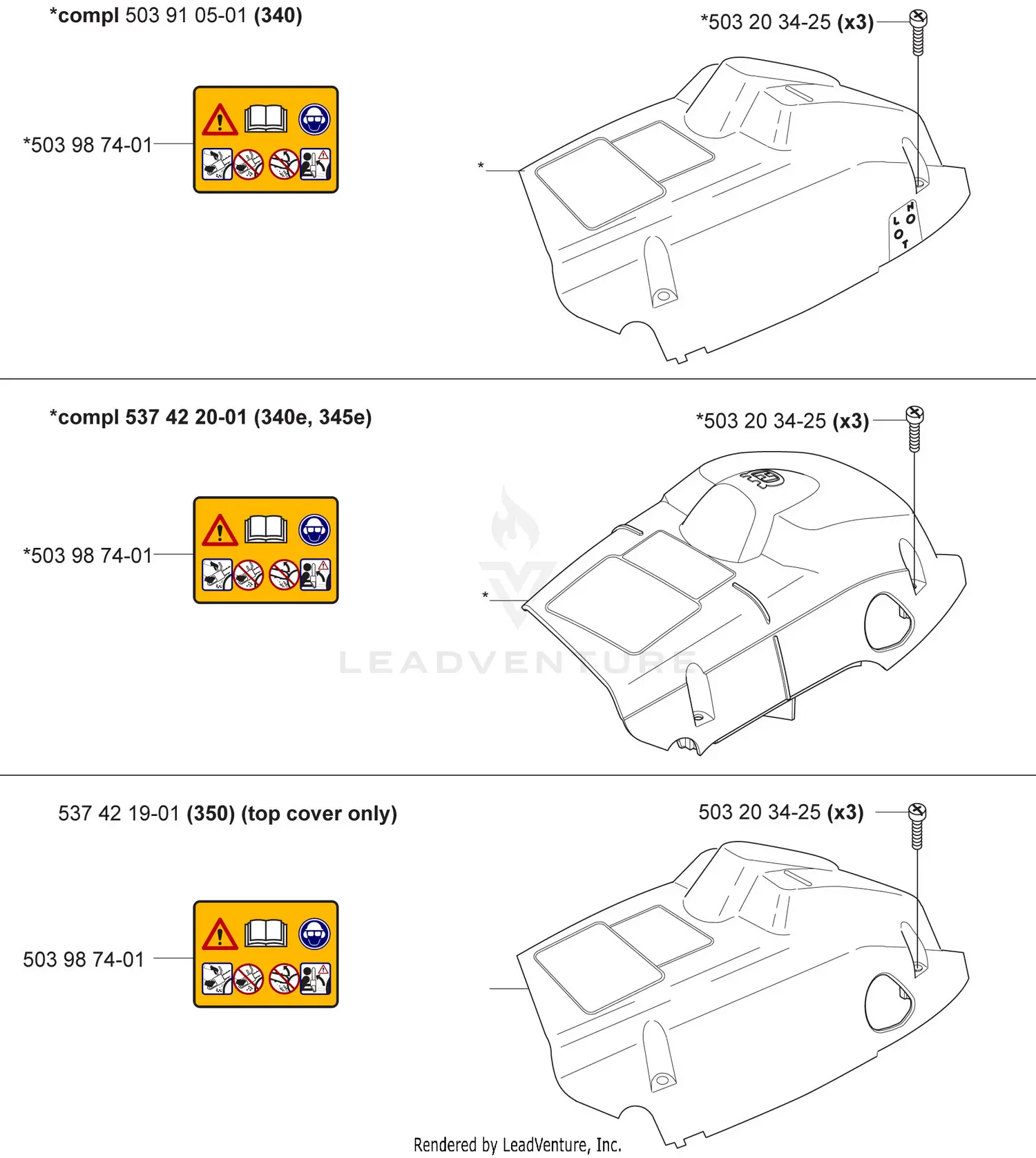 Husqvarna 345 e (2005-05) Parts Diagrams