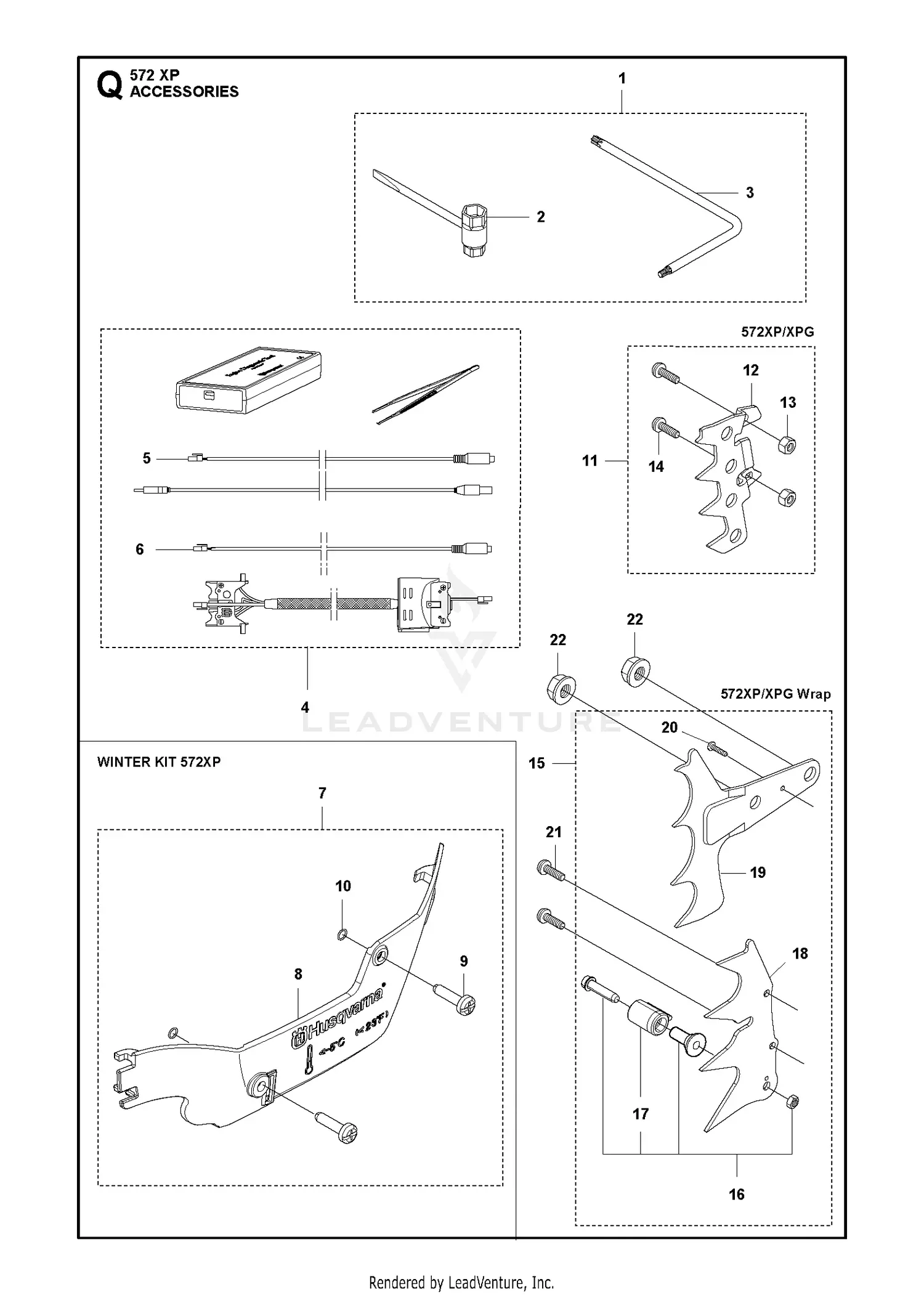 Husqvarna 572 XP/XPG Parts Diagrams
