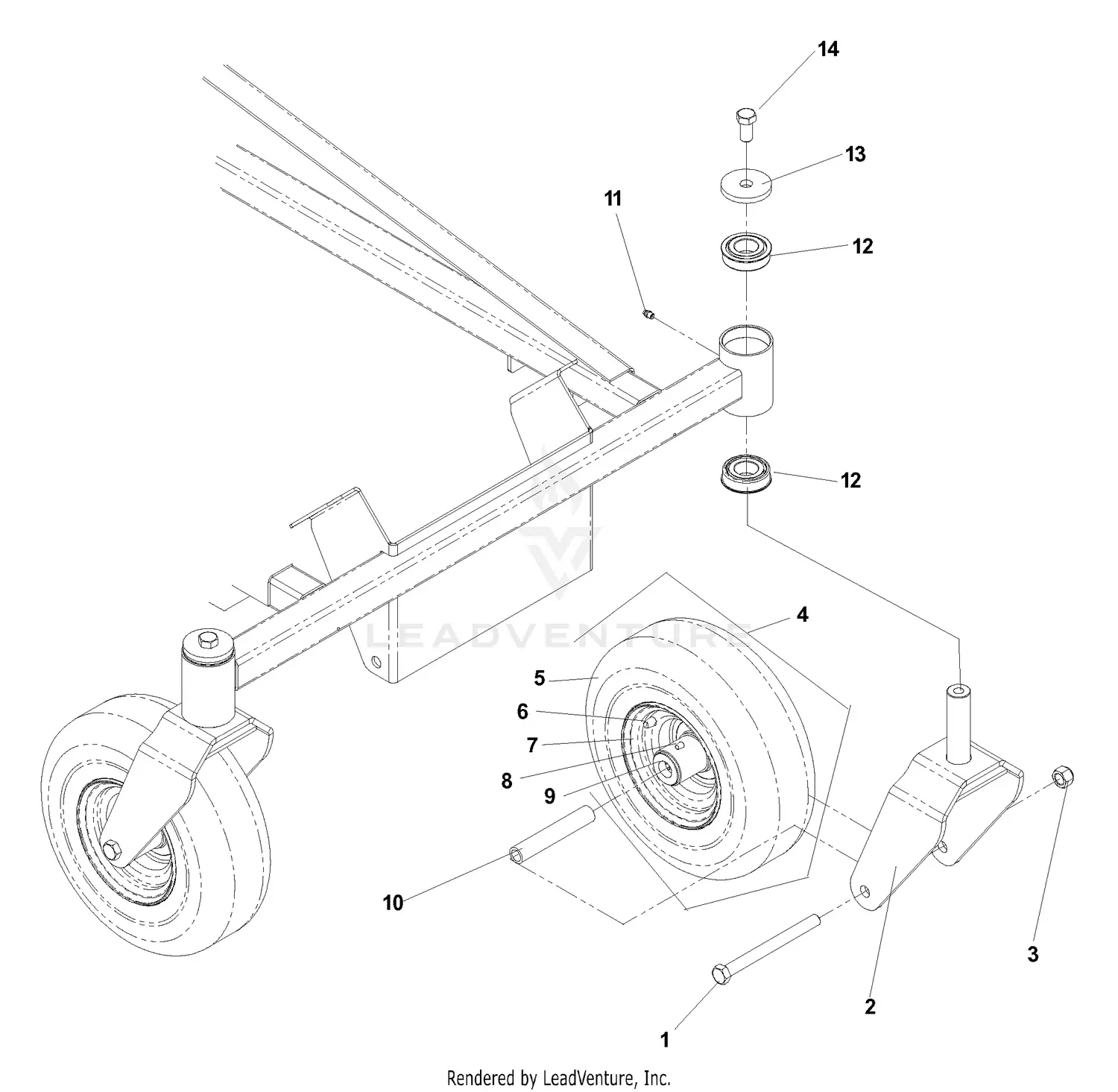 Husqvarna EZ 6124 KOA (968999505) (2006-06) Parts Diagrams